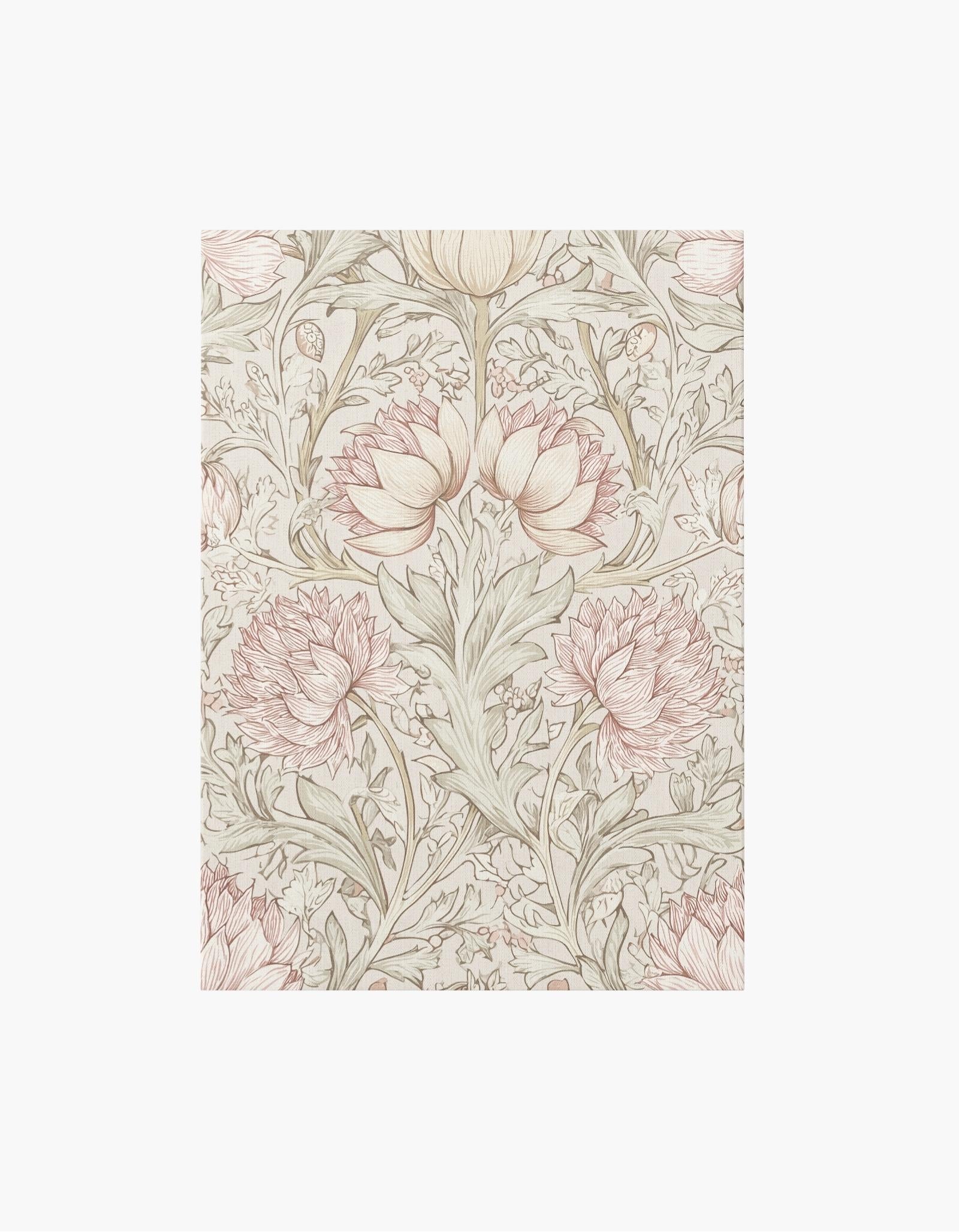 William Morris Blush Botanical Canvas No. 2