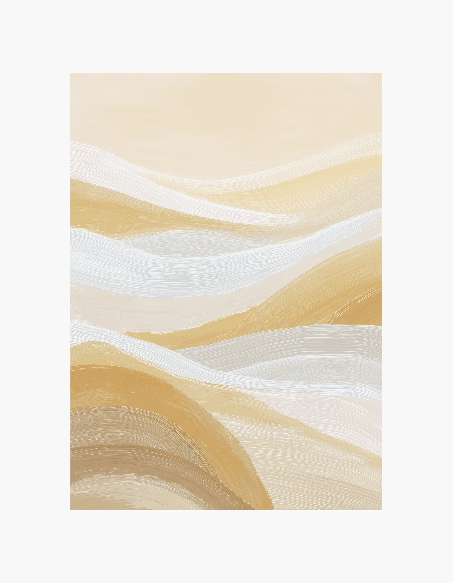 Warm Dune Abstract Poster