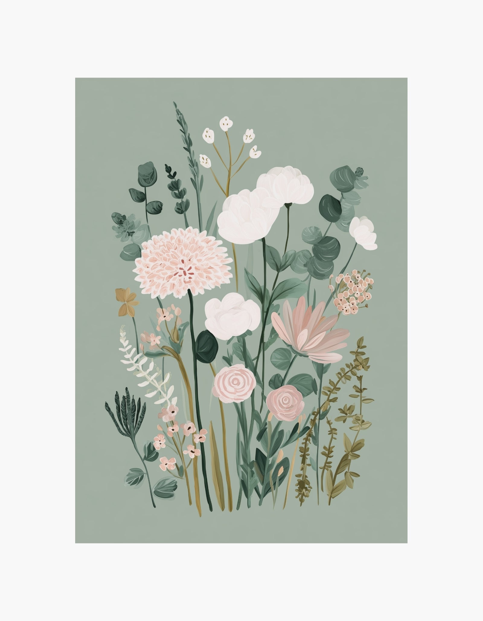 Delicate Spring Flowers Poster