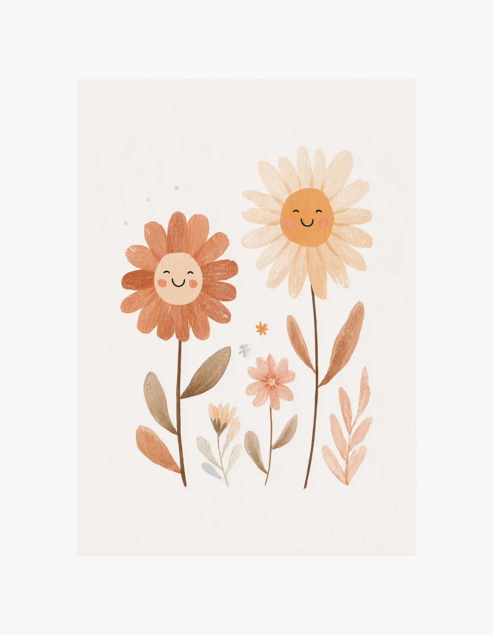 Happy Flowers Poster