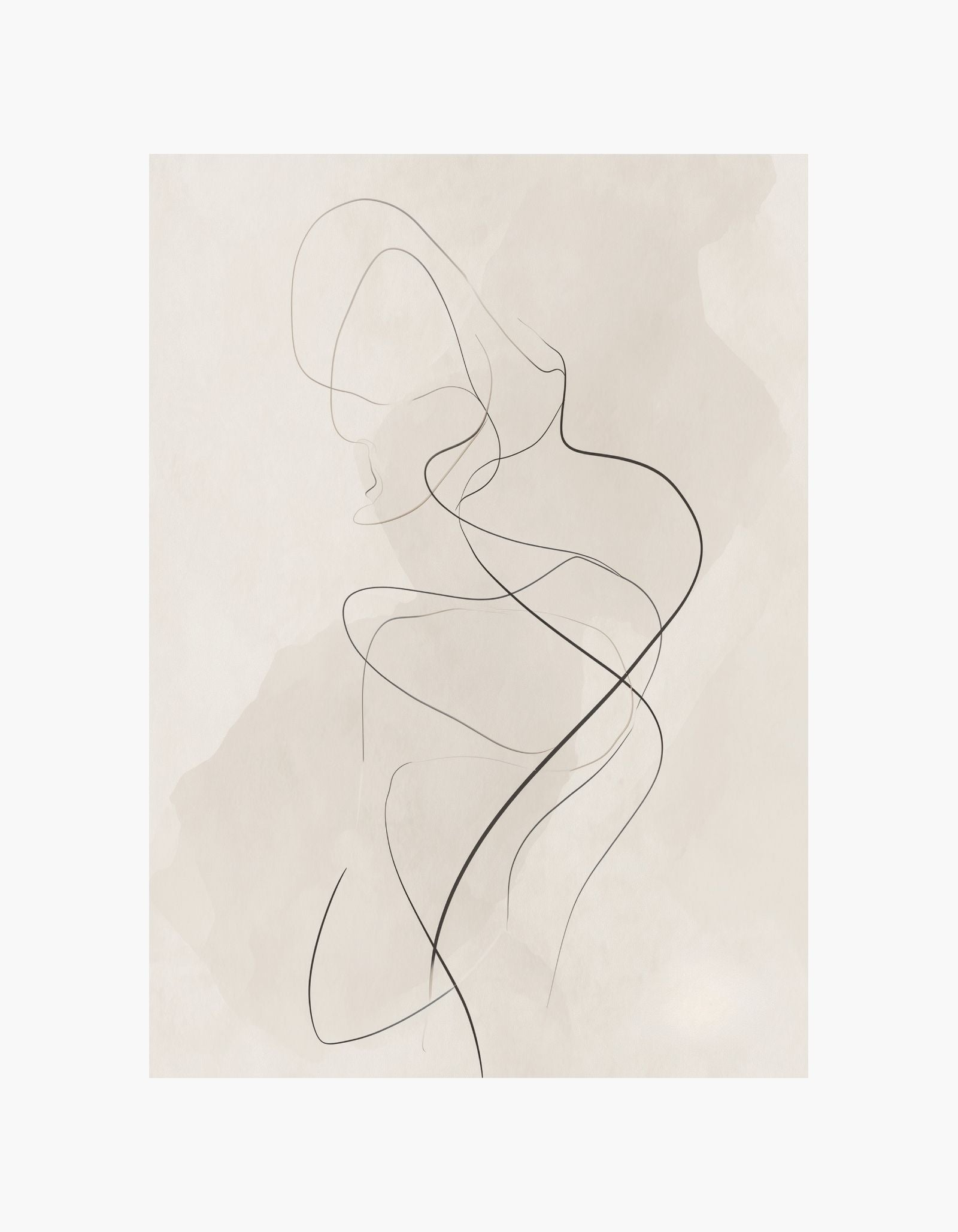 Minimal Line Silhouette Poster