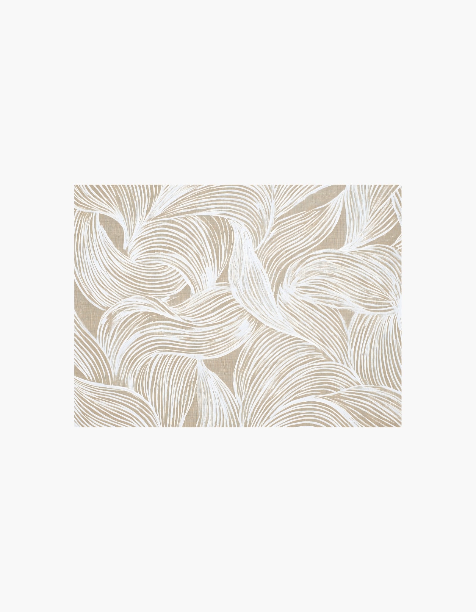 Beige Flow Lines Poster