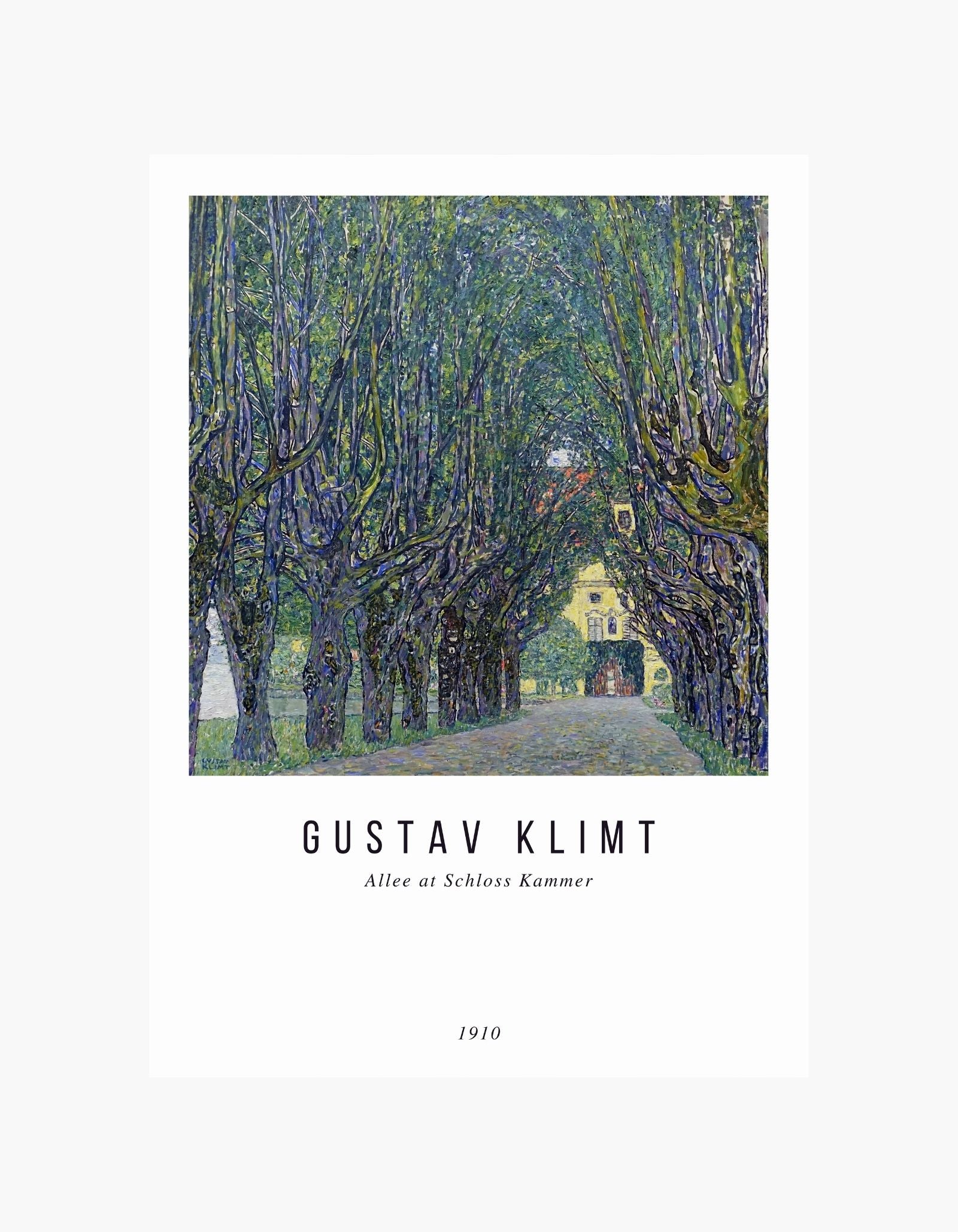 Gustav Klimt Allee at Schloss Kammer Poster