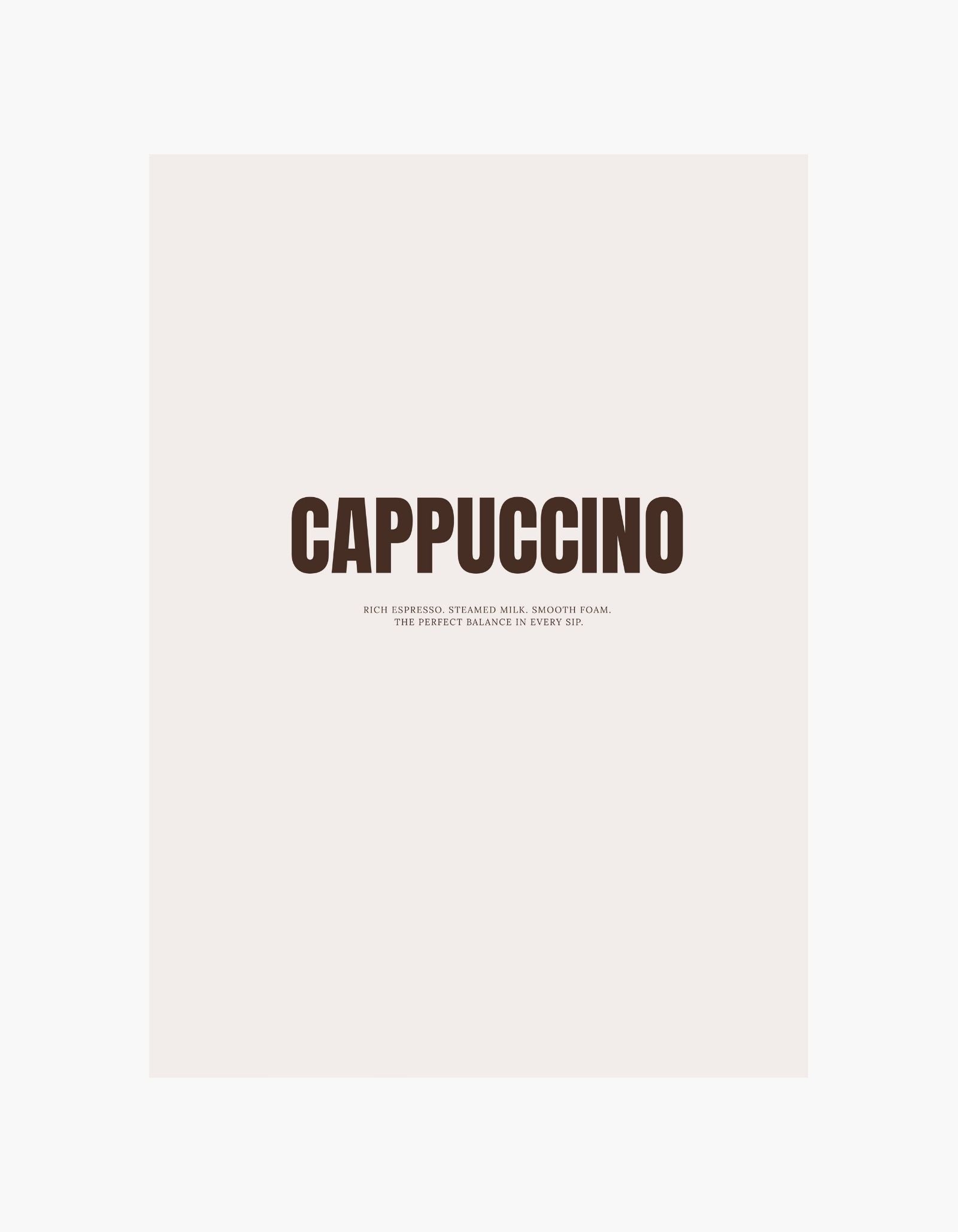 Cappuccino Poster