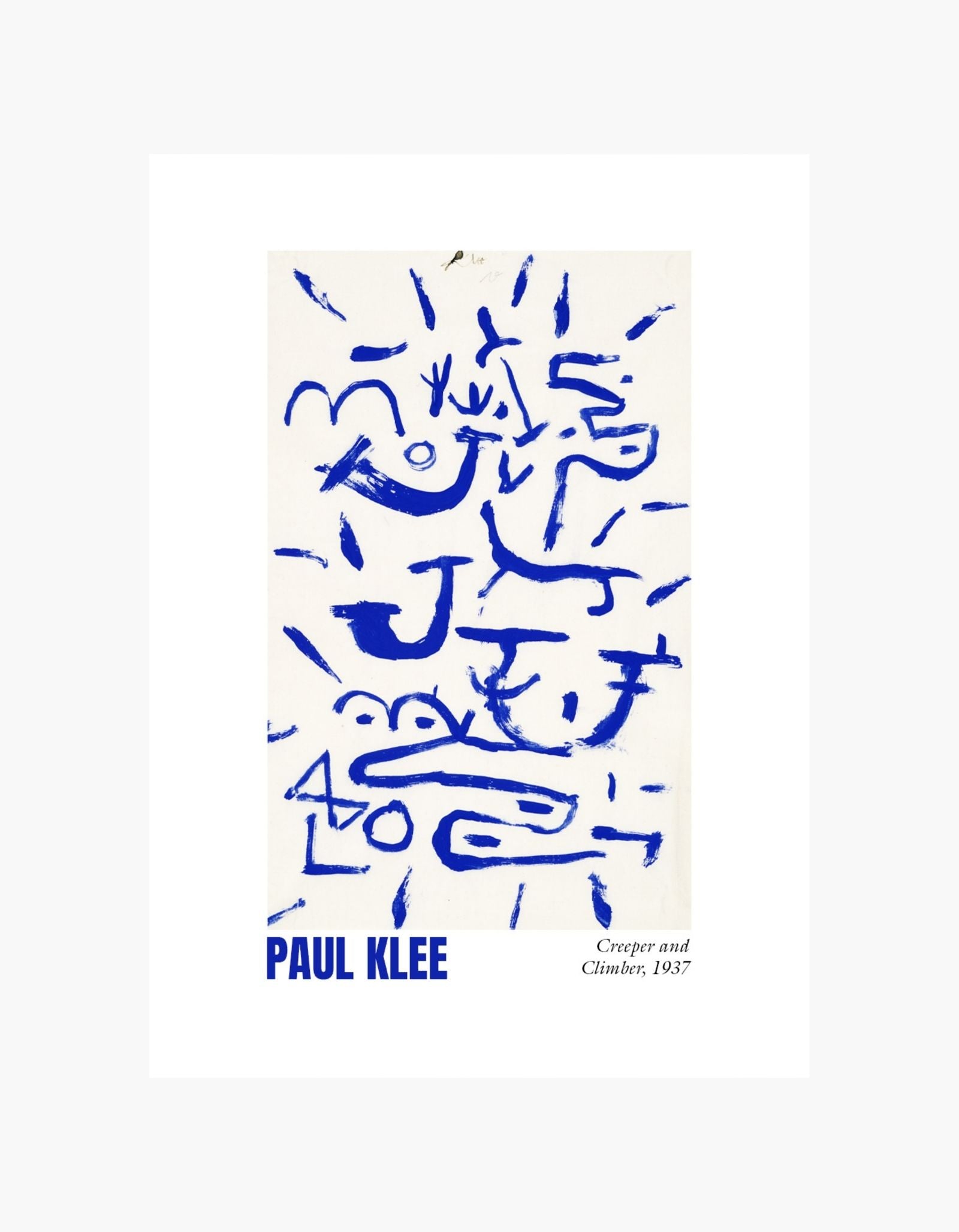 Paul Klee Creeper and Climber Poster