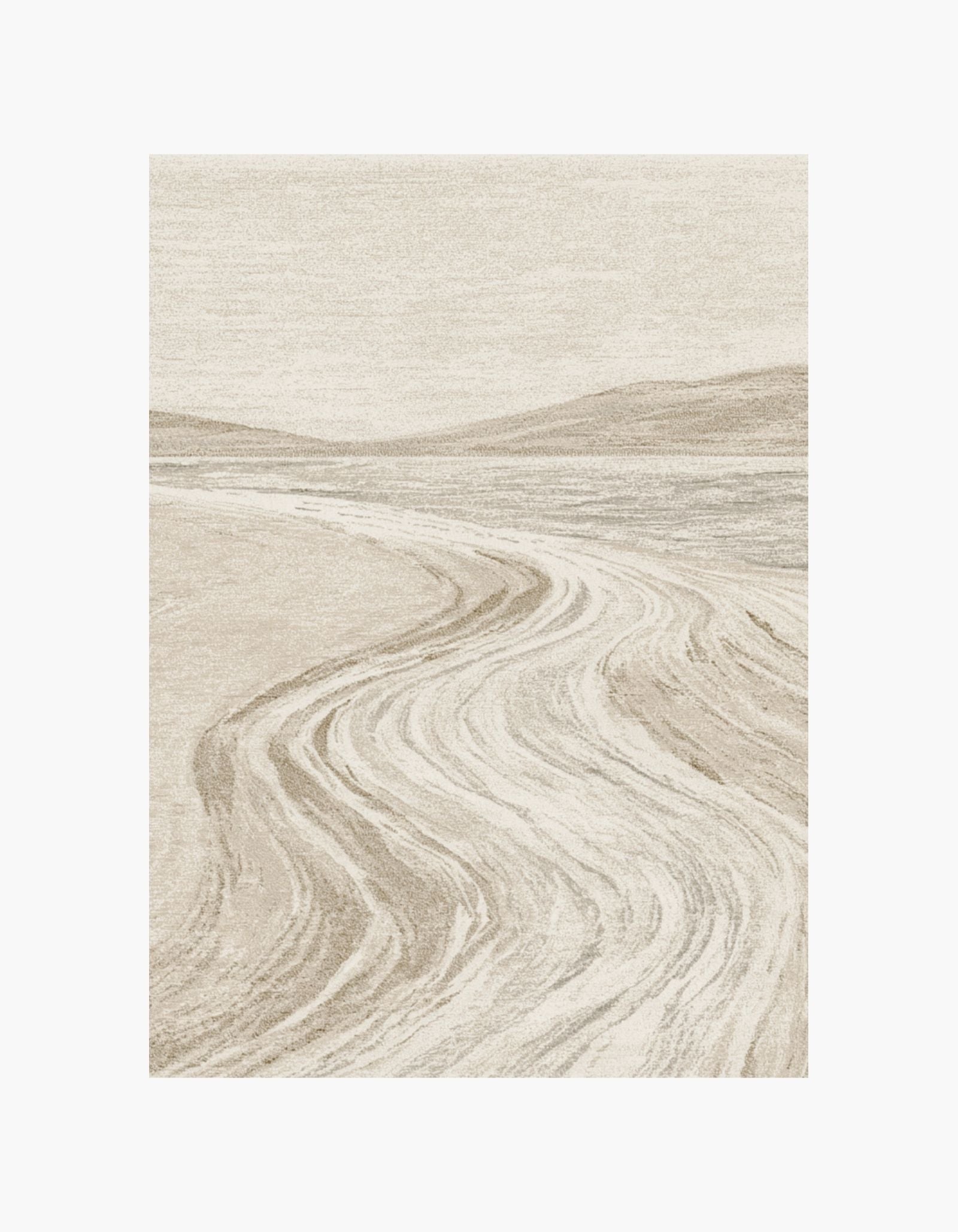 Coastal Sand Lines Poster