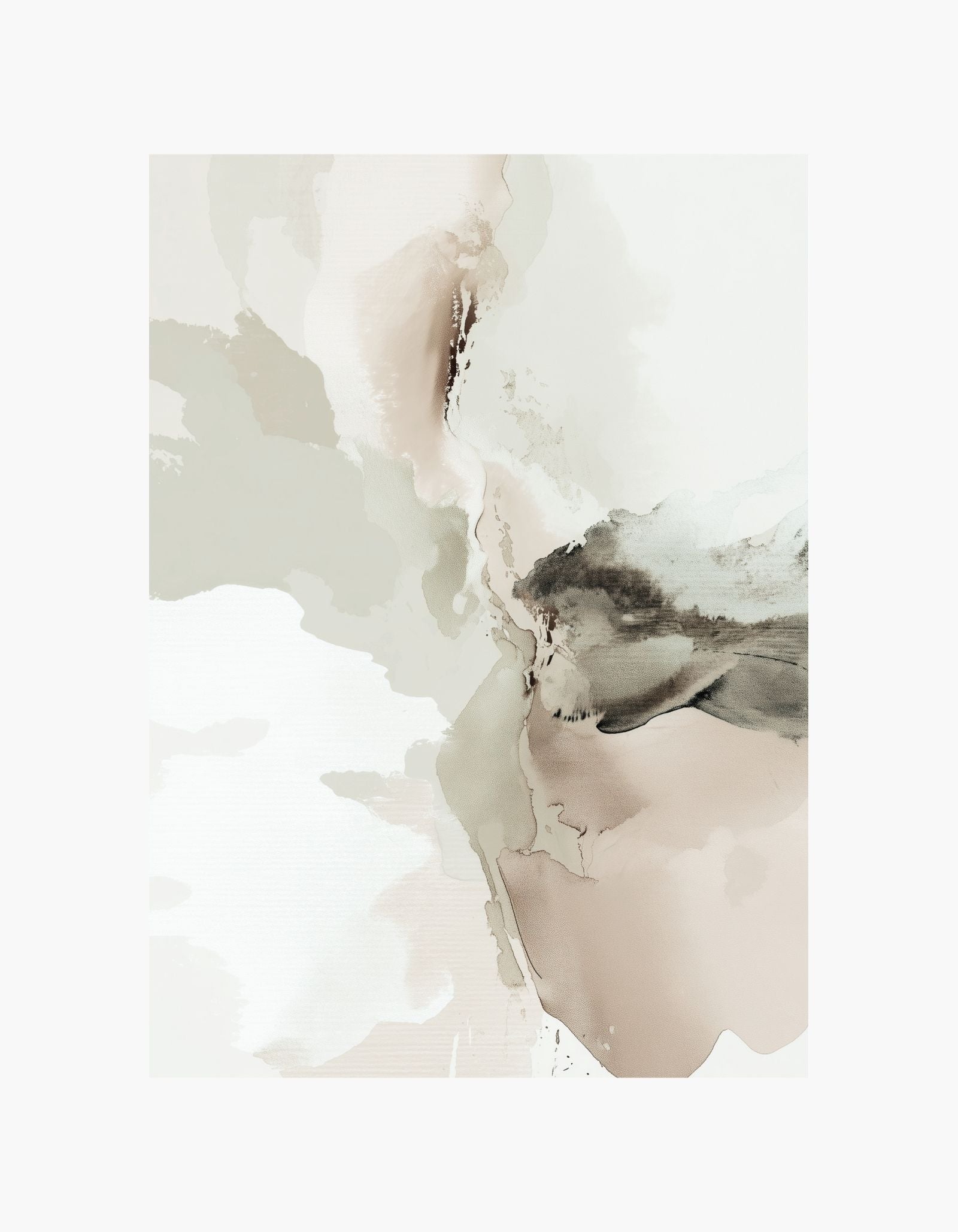 Soft Harmony Abstract Poster