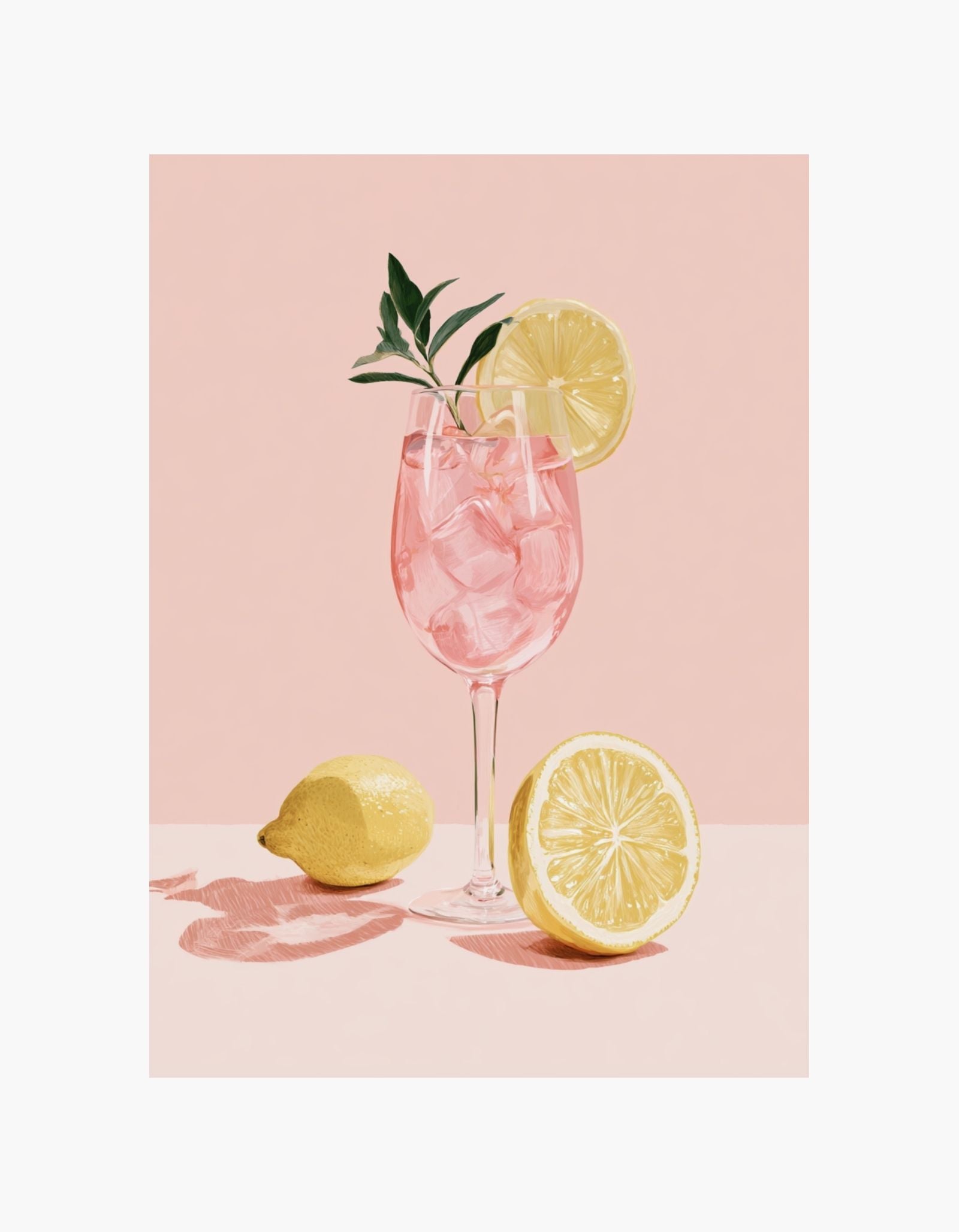 Pink Citrus Spritz Poster