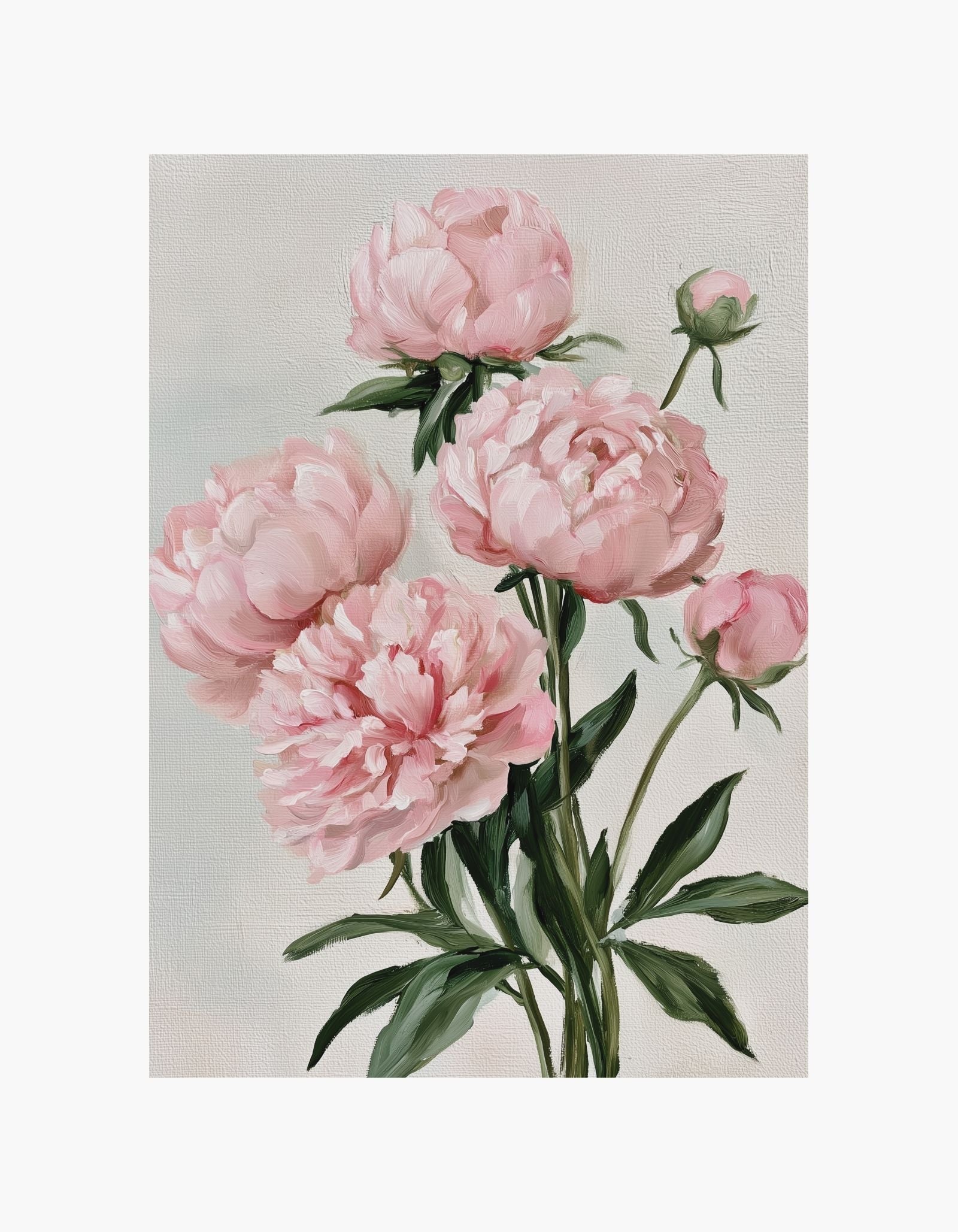 Blush Peonies Poster