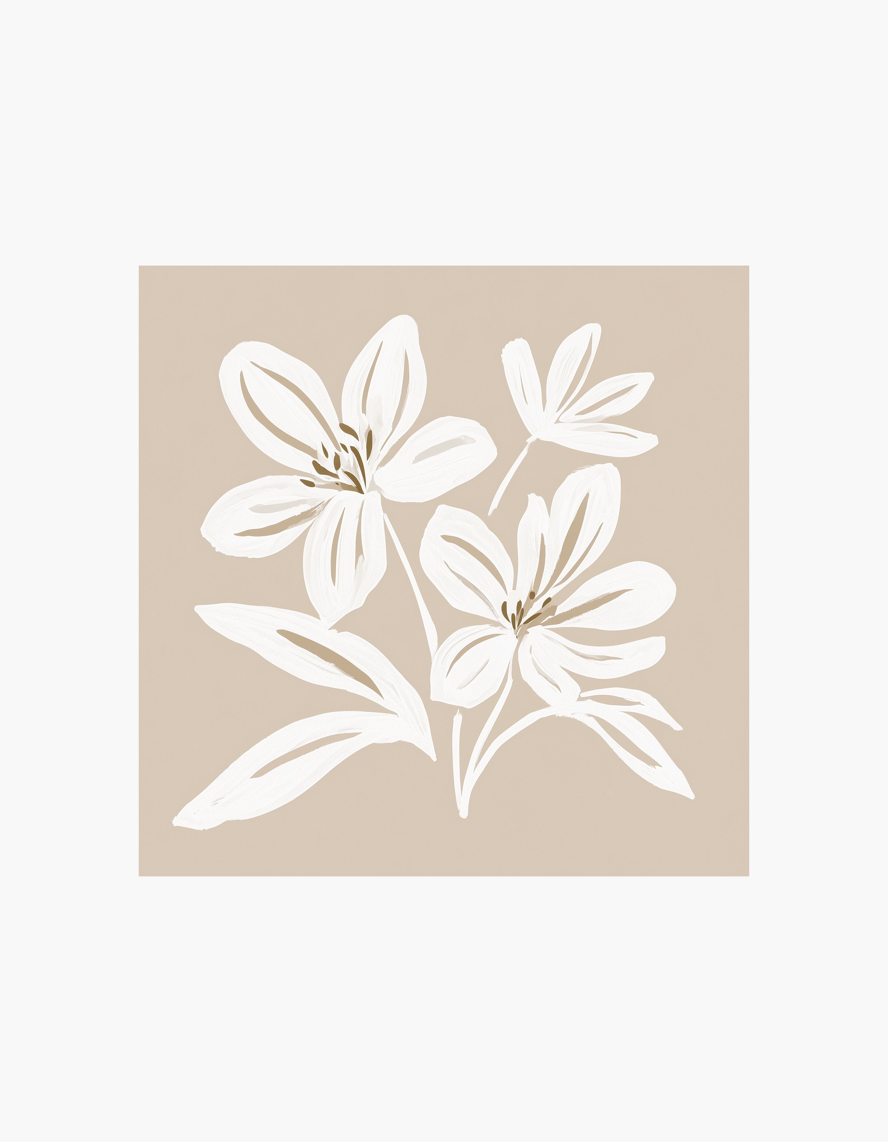 White Blossom Poster
