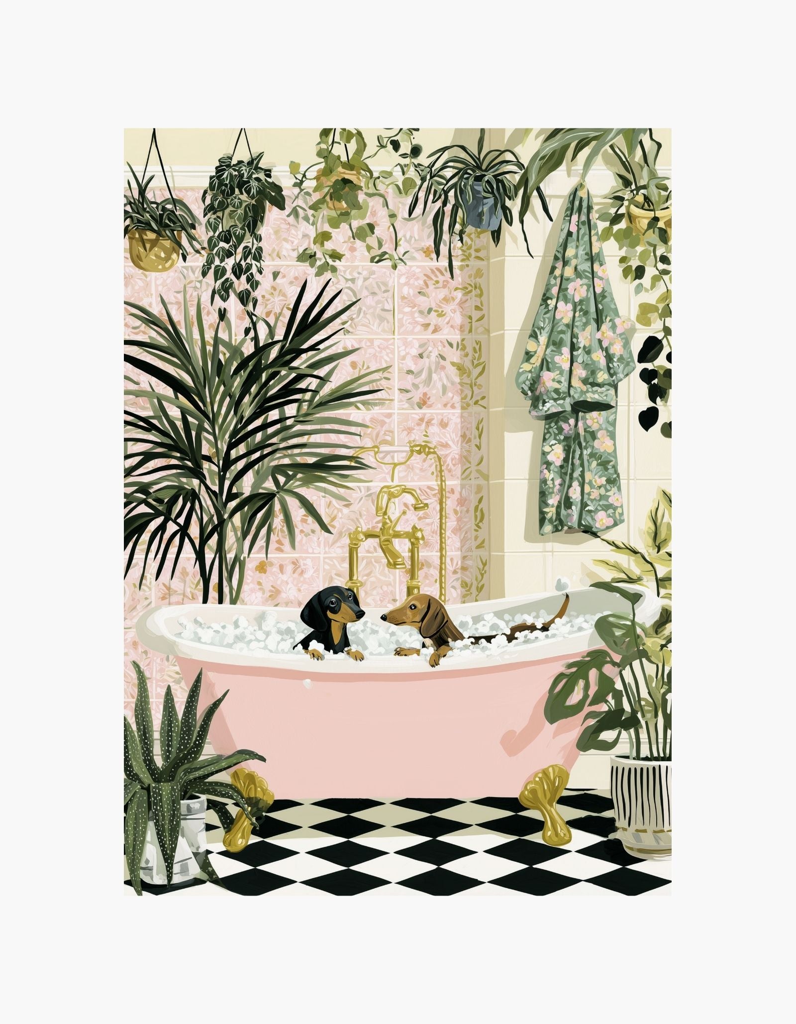 Bath Time Friends Poster