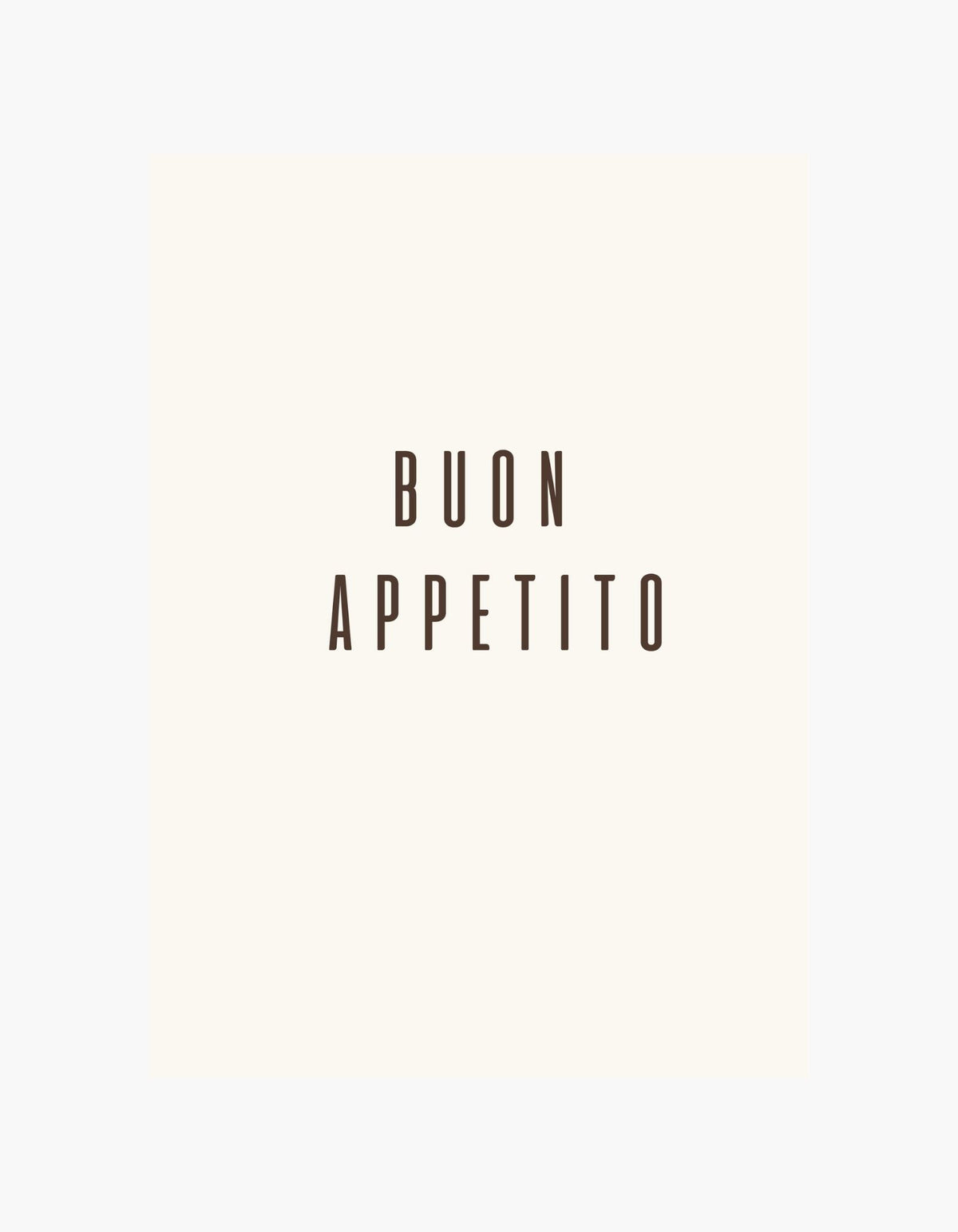 Buon Appetito Poster