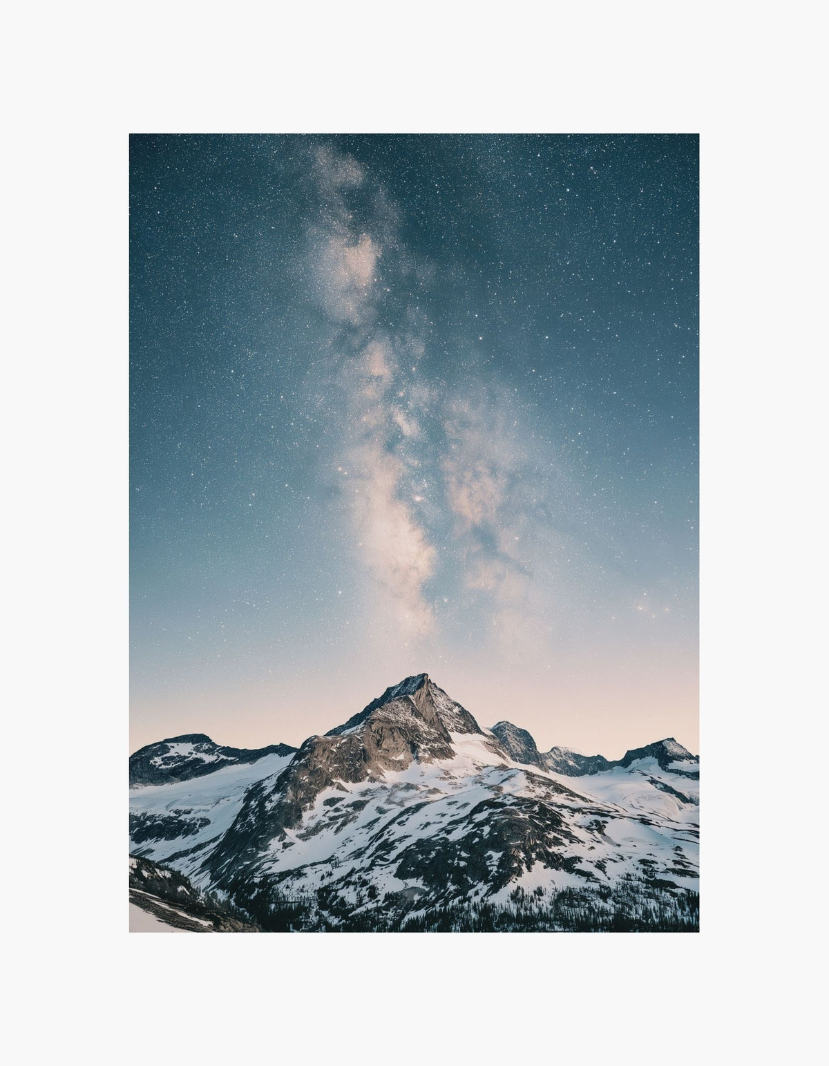 Mountain Milky Way Poster