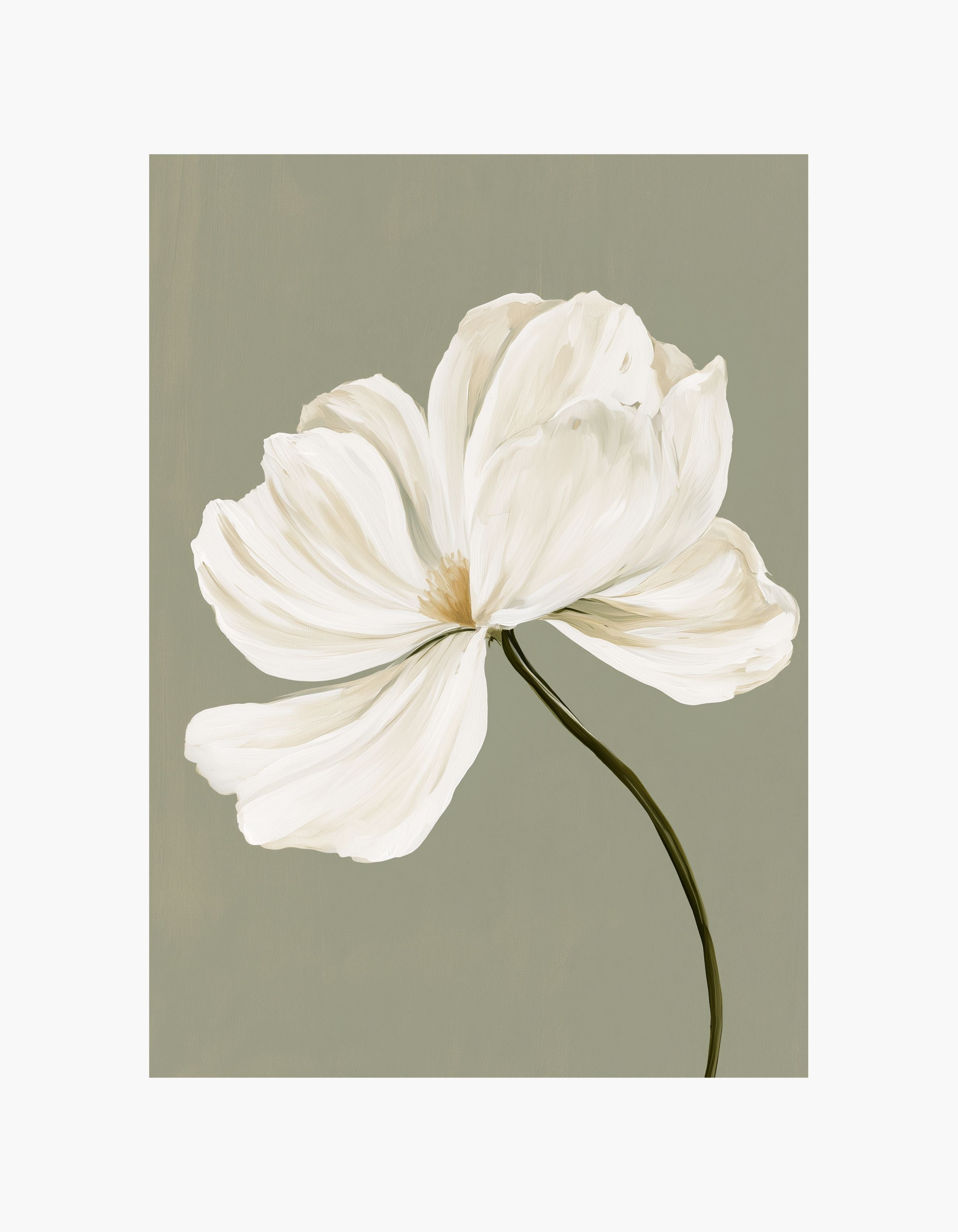 Delicate White Bloom No. 2 Poster