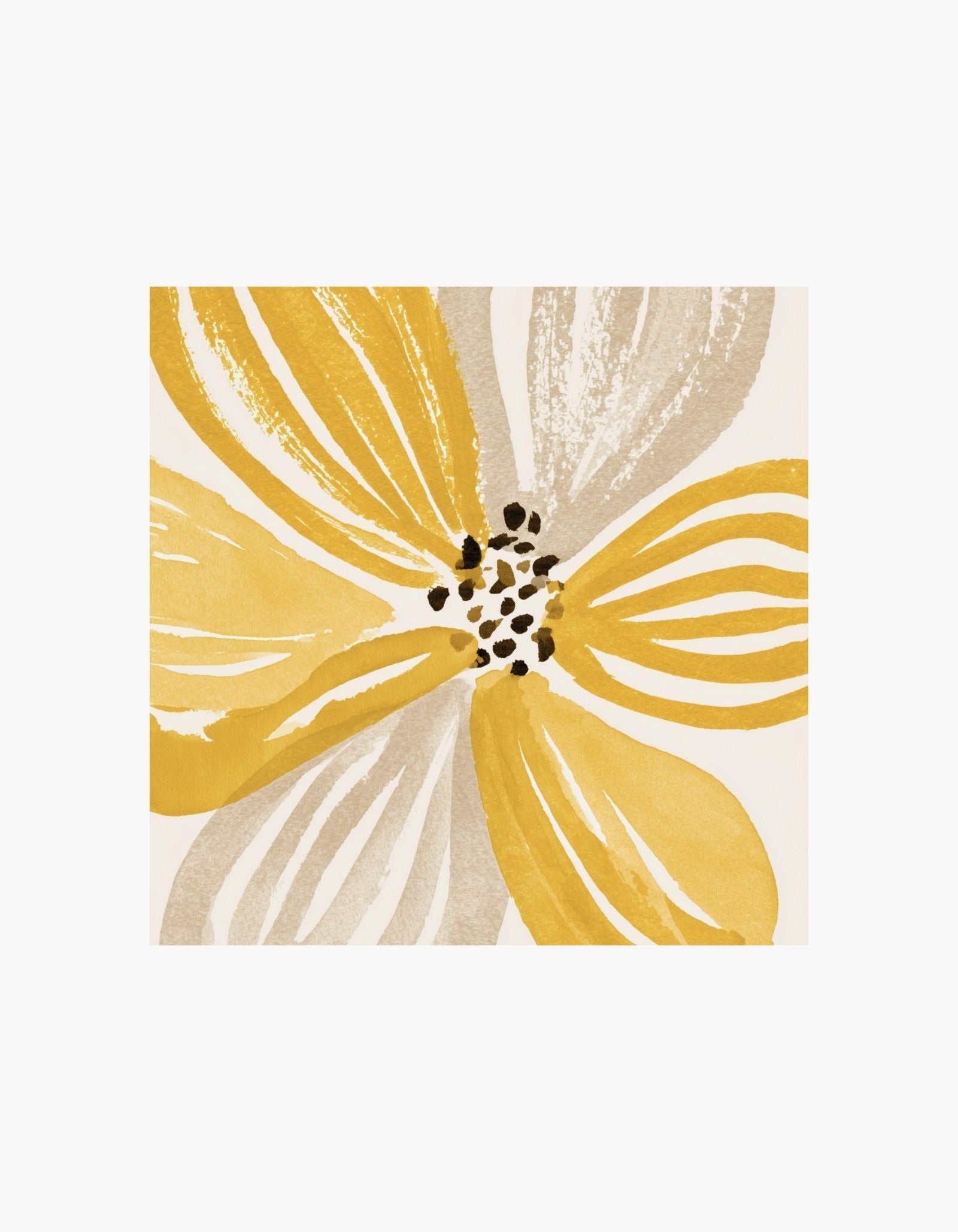 Golden Bloom Square Poster