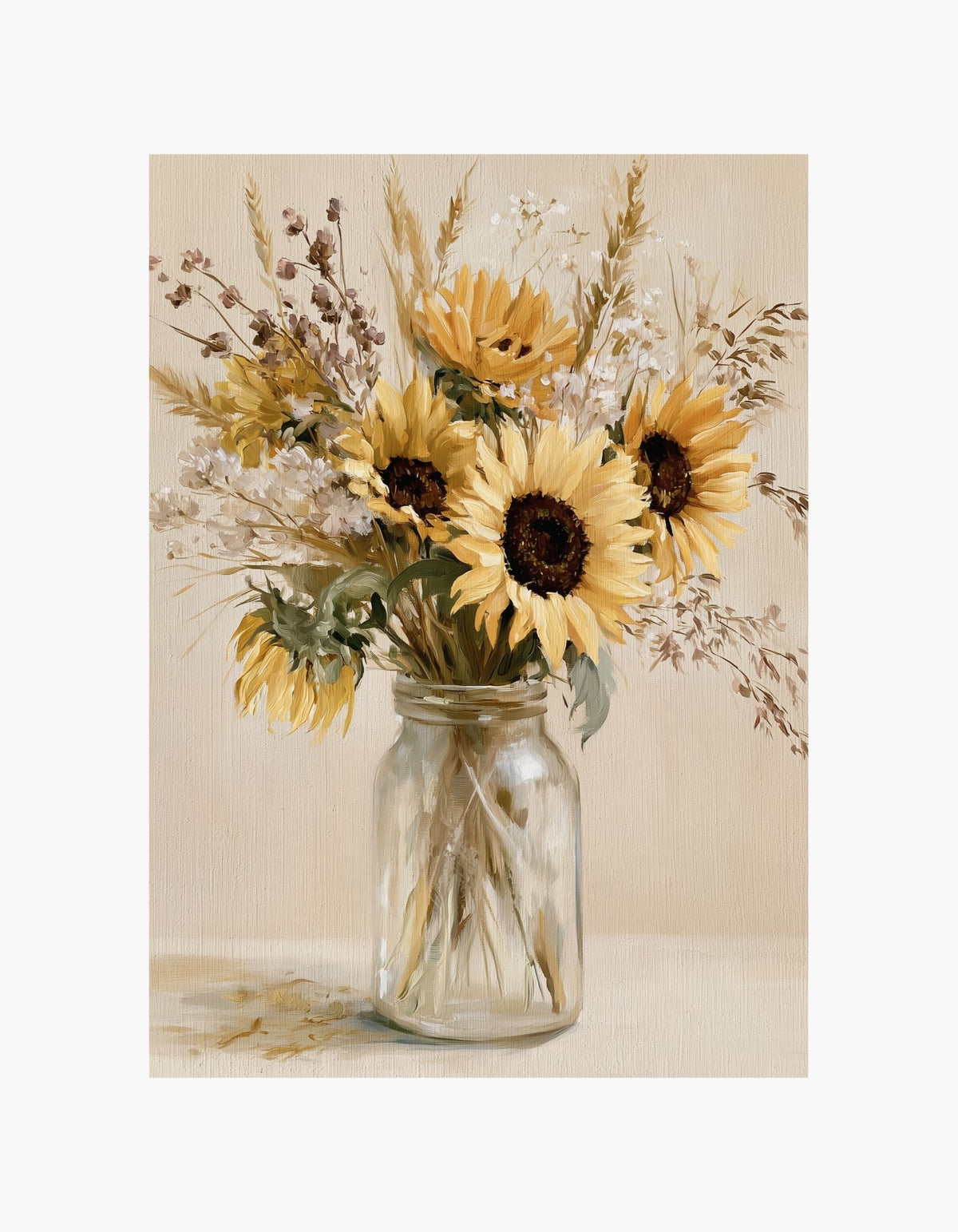 Sunflower Bouquet Poster