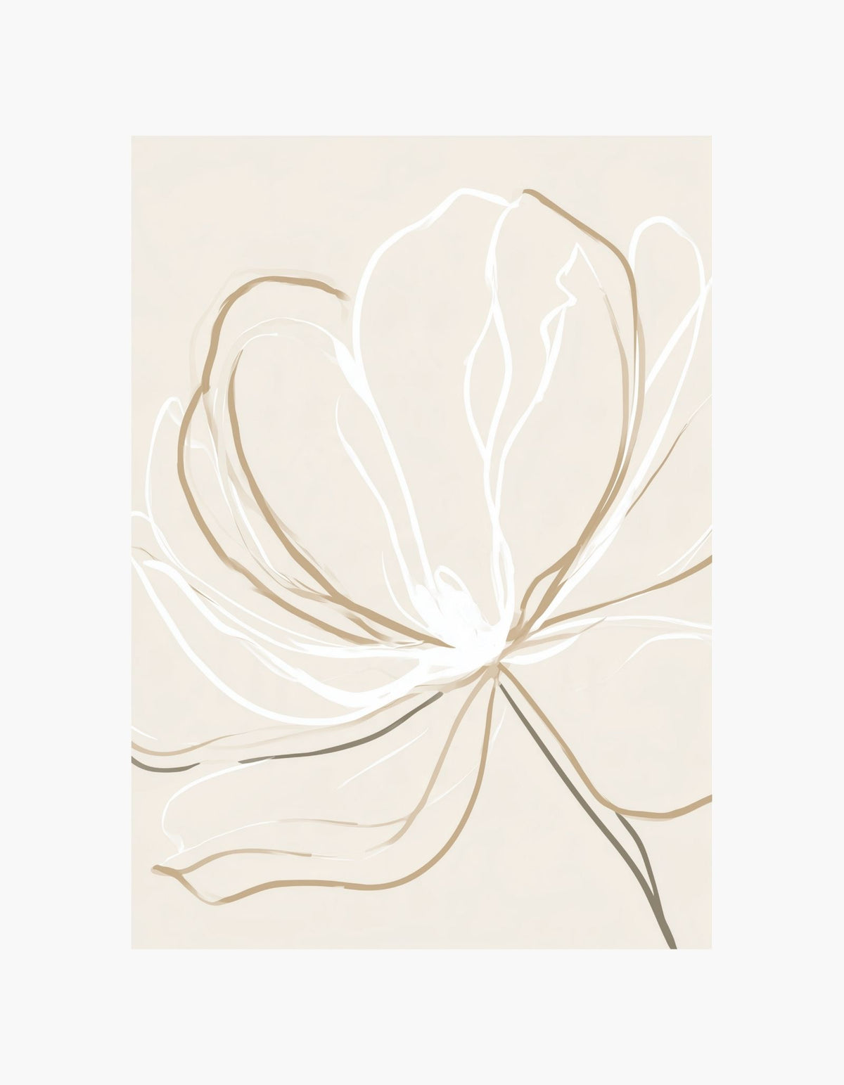 Soft Bloom Lines Poster