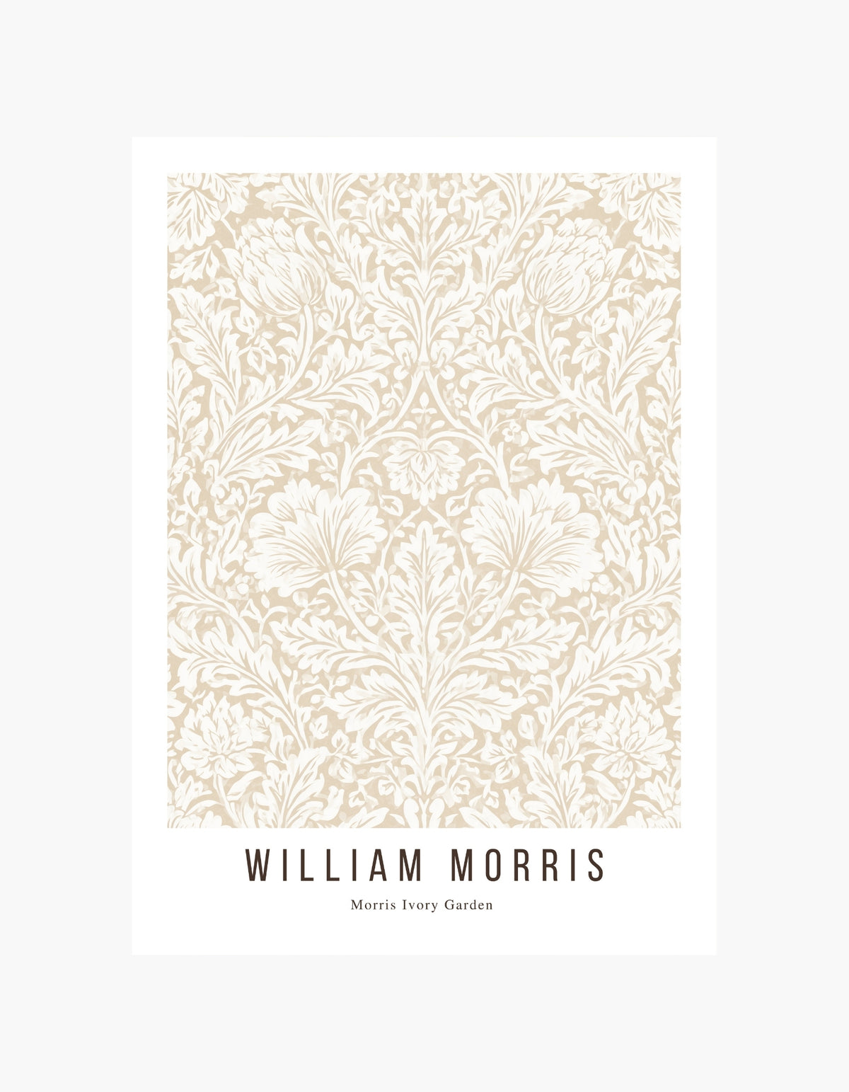 William Morris Ivory Garden Poster