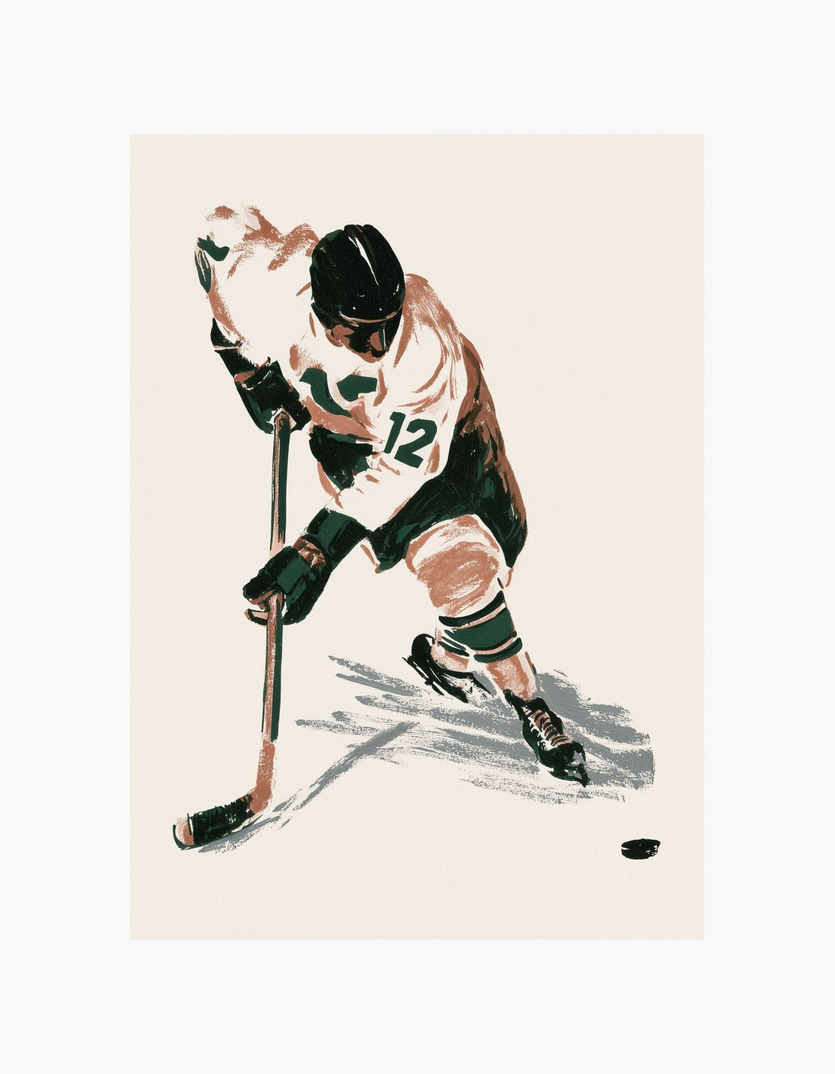 Ice Hockey Player Poster