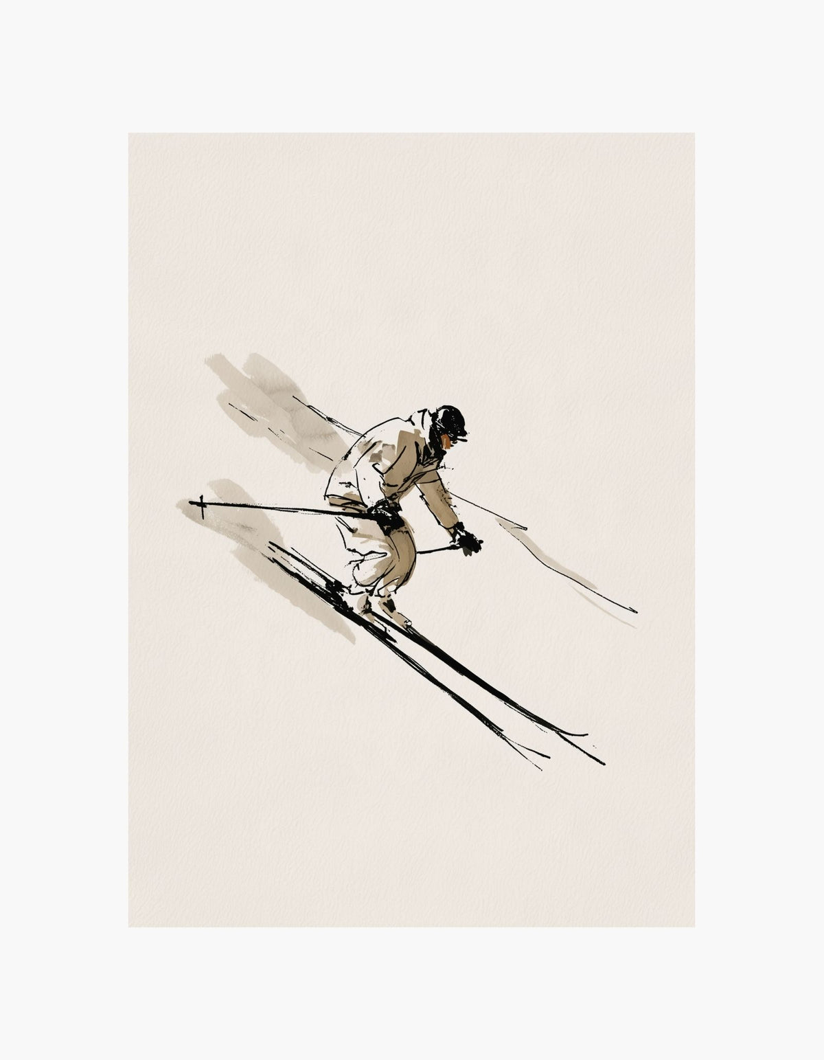 Alpine Skier Poster