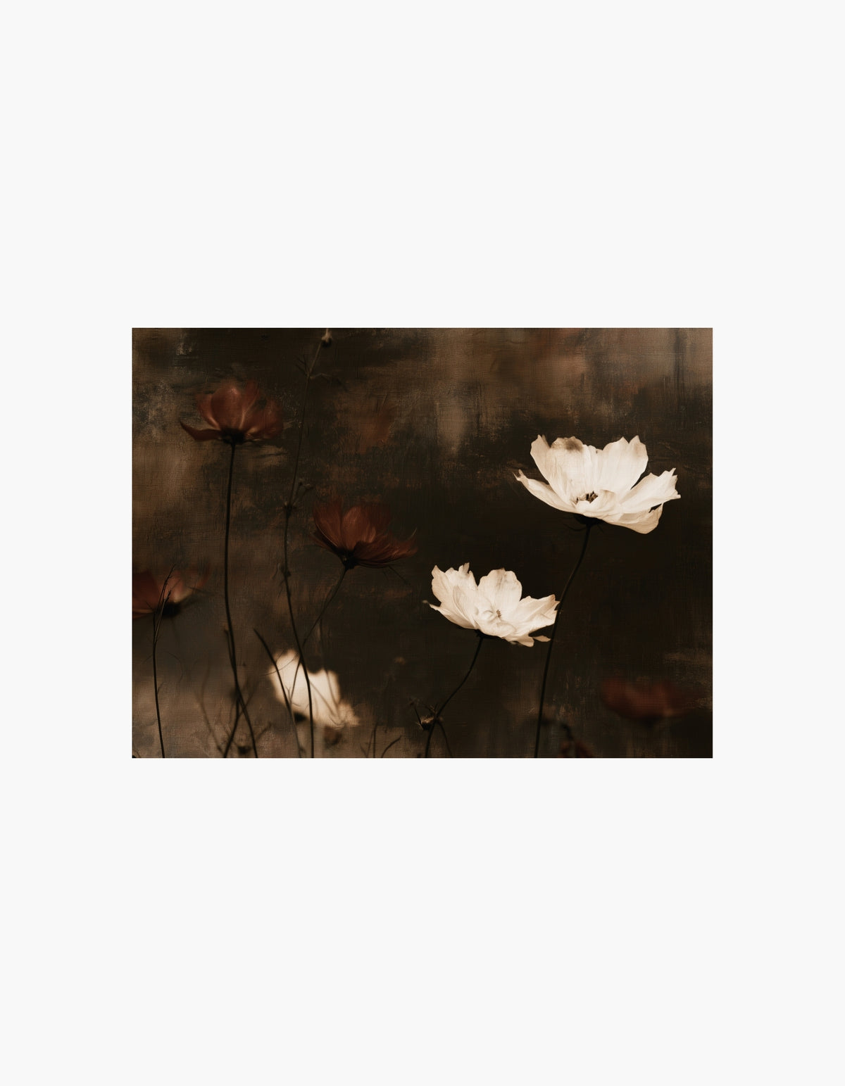 Midnight Flowers Poster