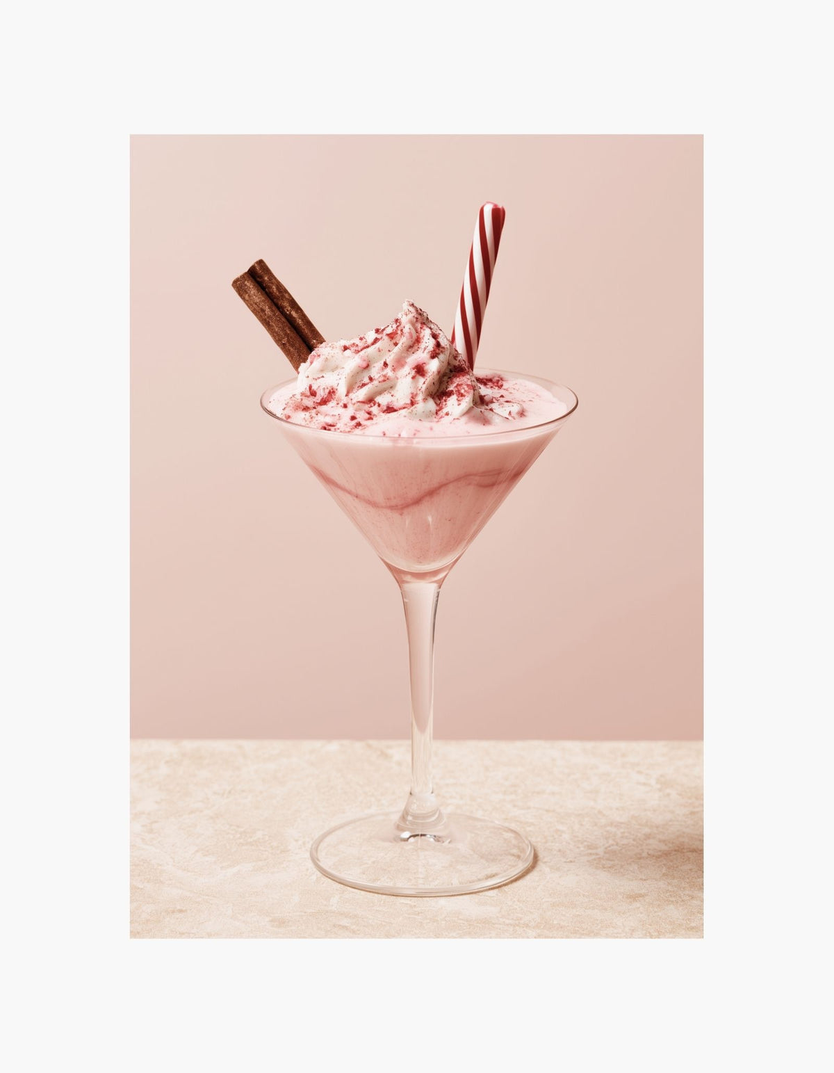 Pink Christmas Cocktail Poster