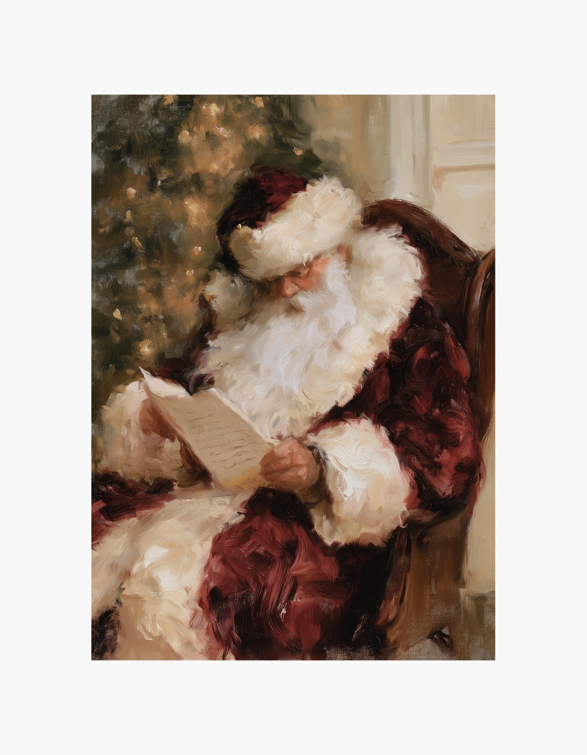 Santa's Christmas List Poster