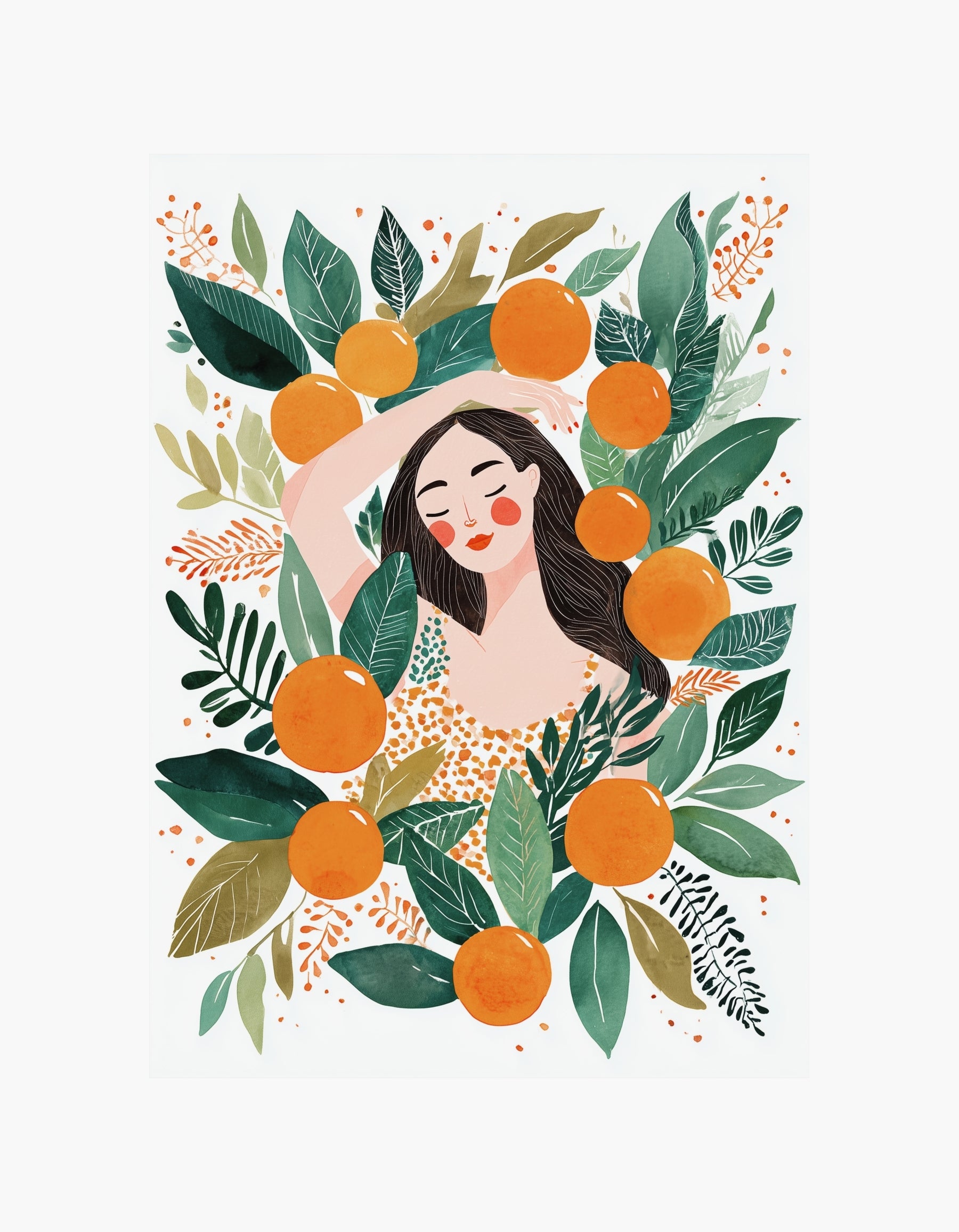 Orange Dream Illustration Poster