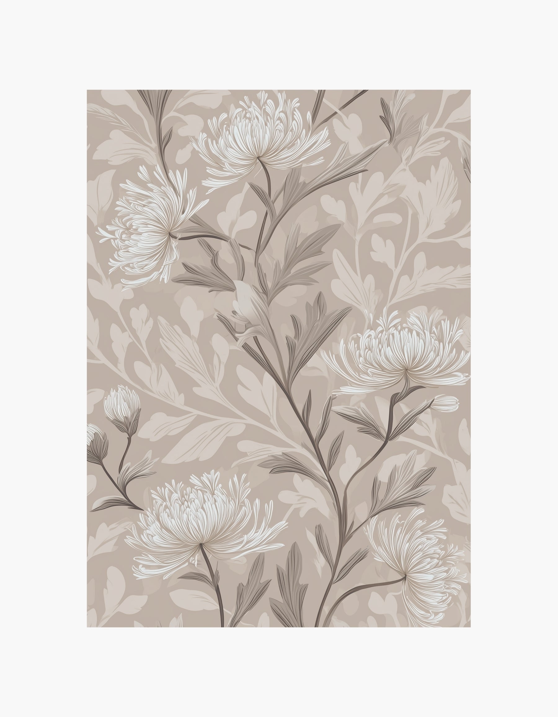 Soft Chrysanthemum Poster