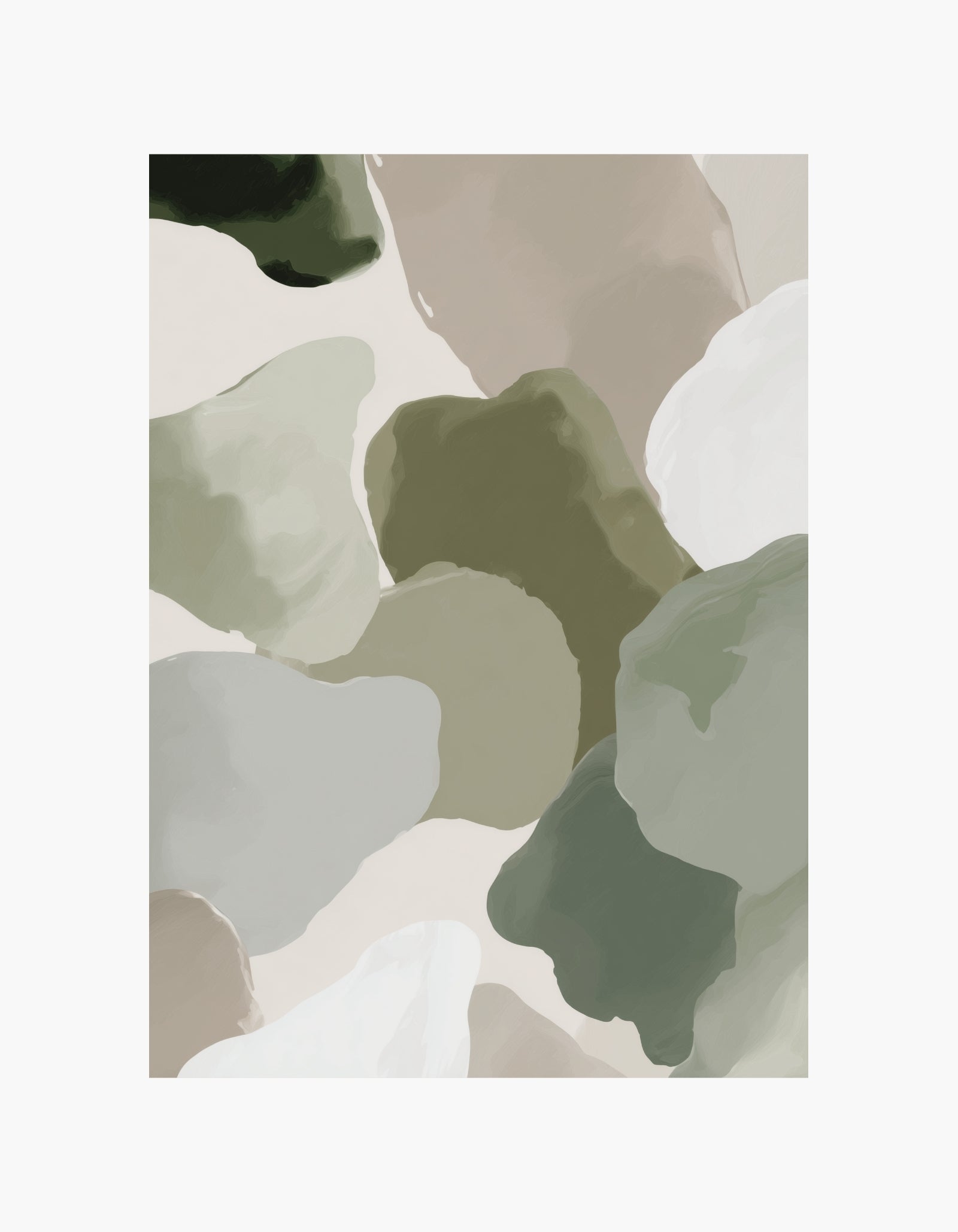 Olive Abstract No.2 Poster