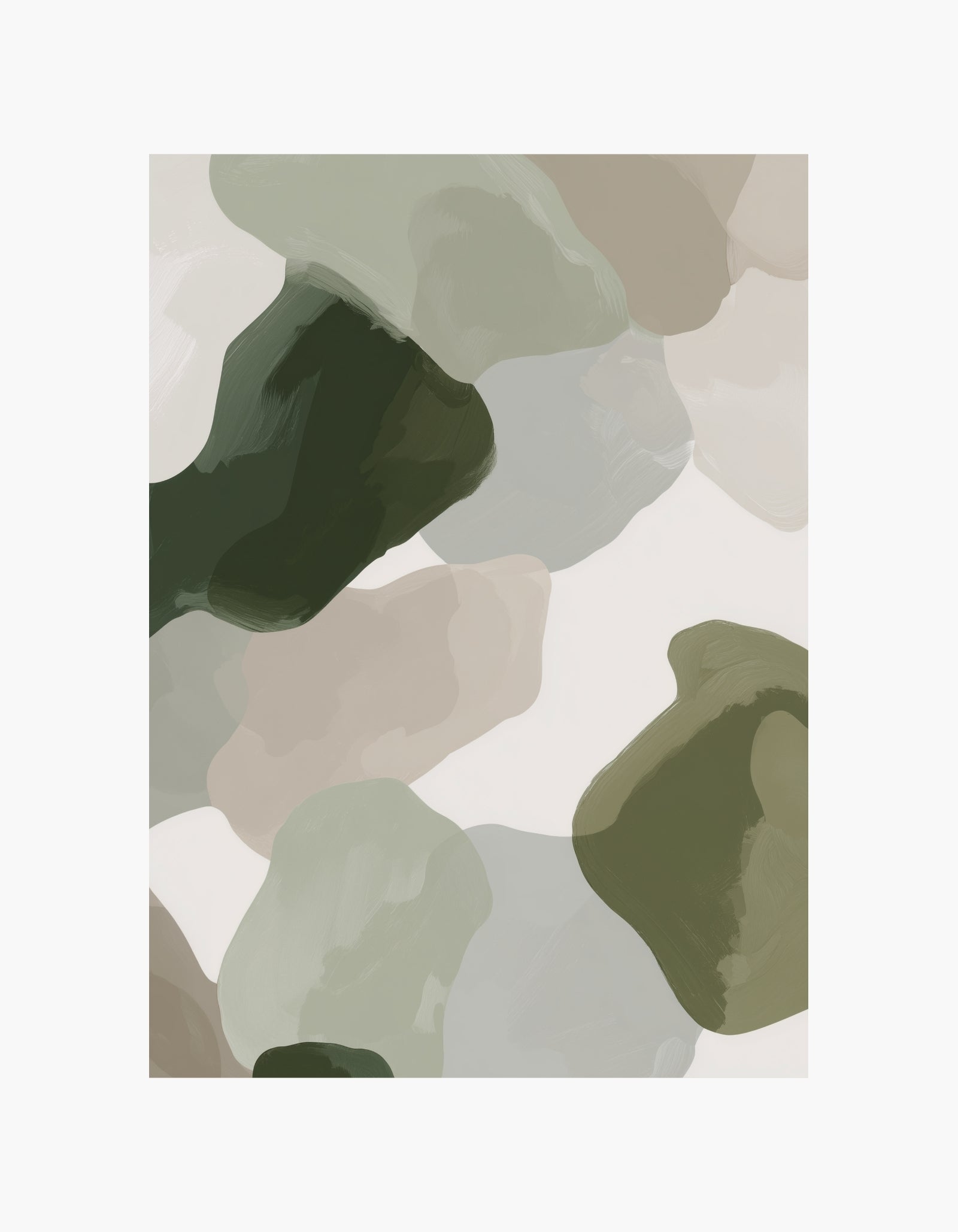 Olive Abstract No.1 Poster