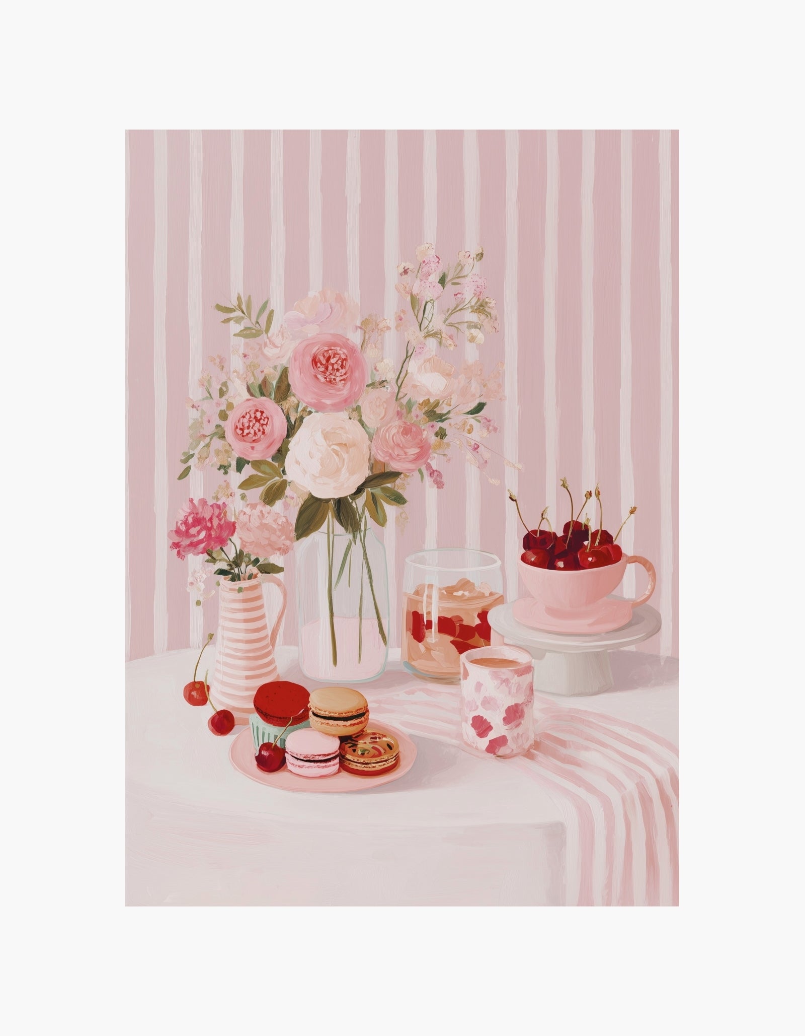 Cherry Fika Table Poster