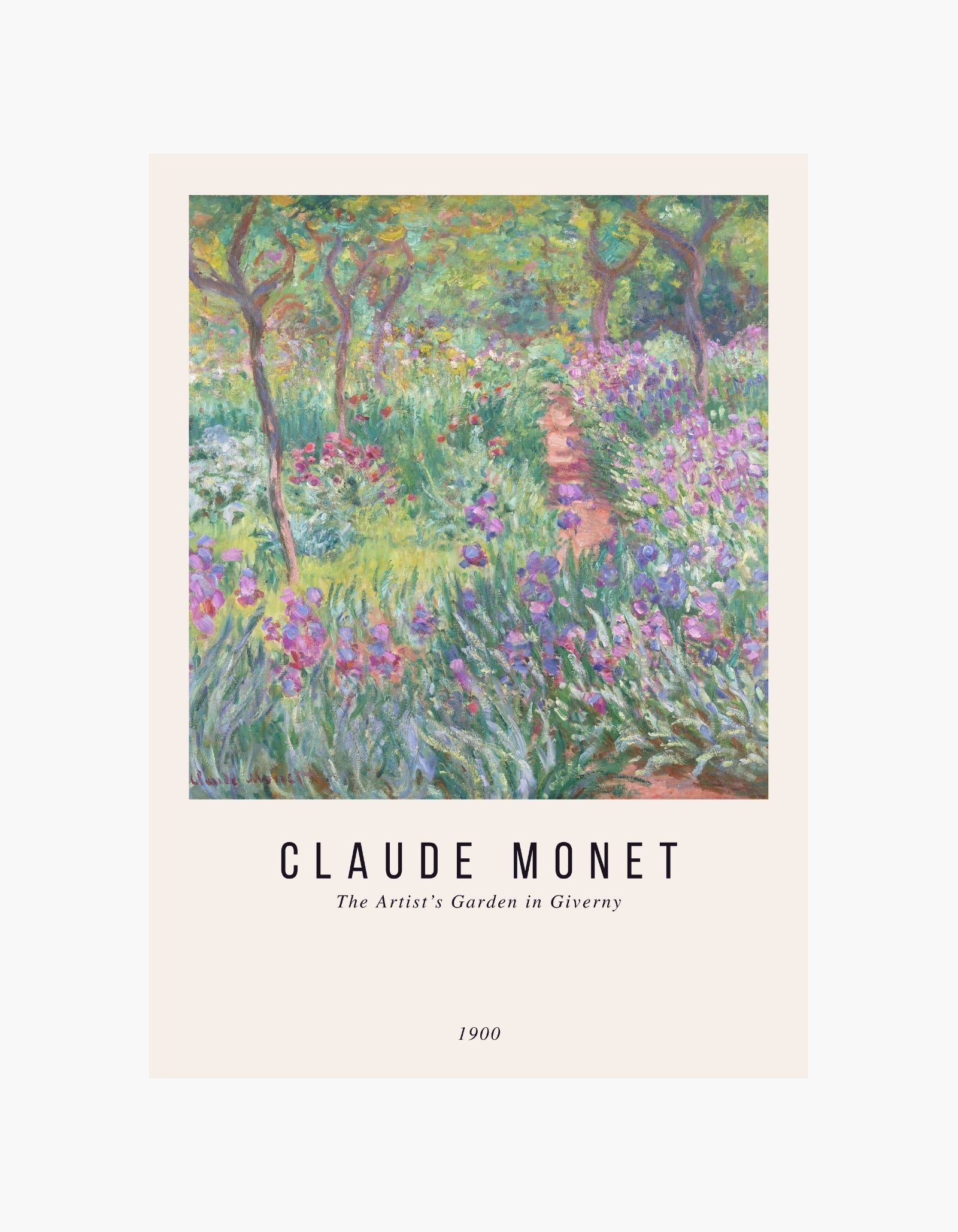 Monet The Artist’s Garden in Giverny Poster