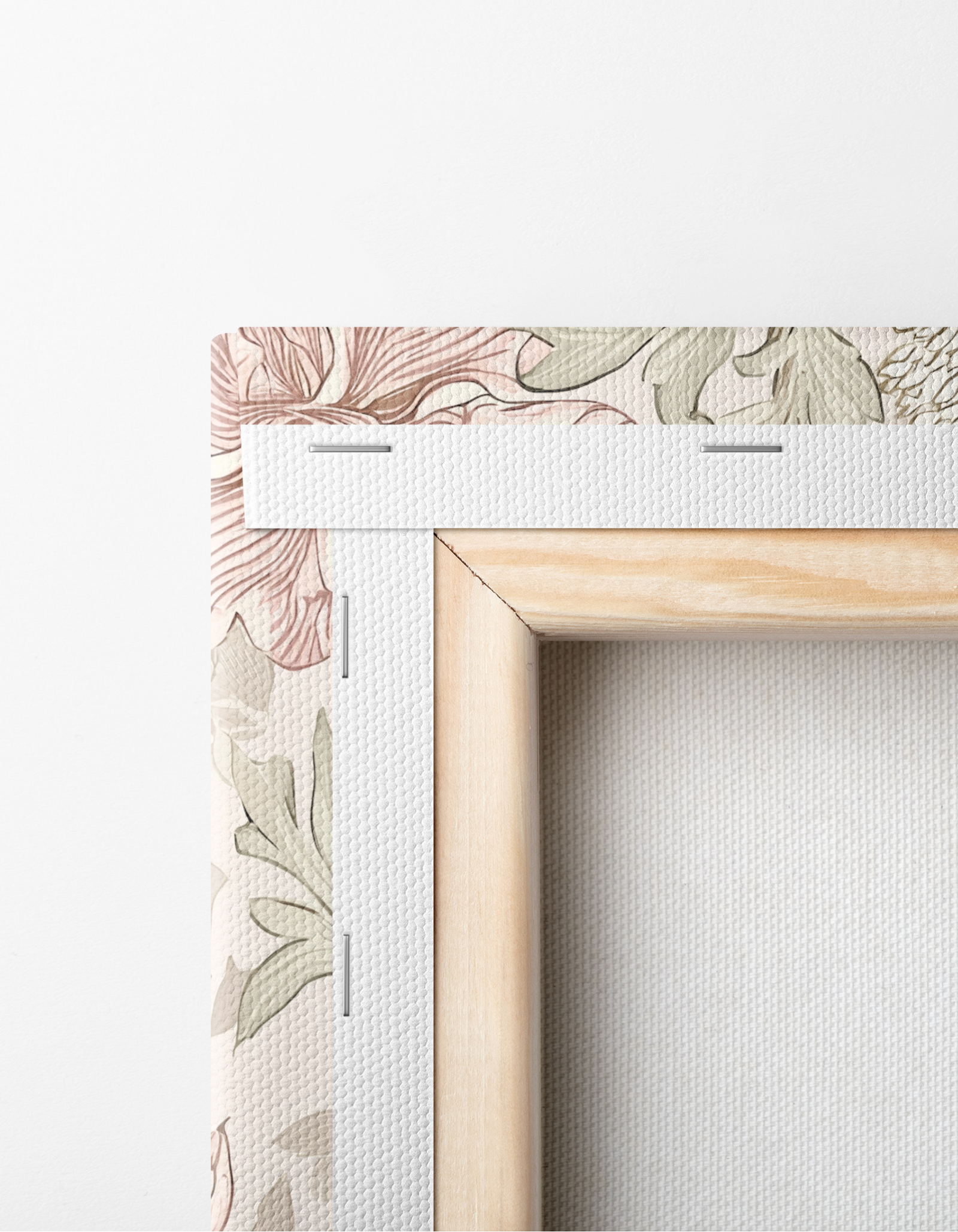 William Morris Blush Botanical Canvas No. 1