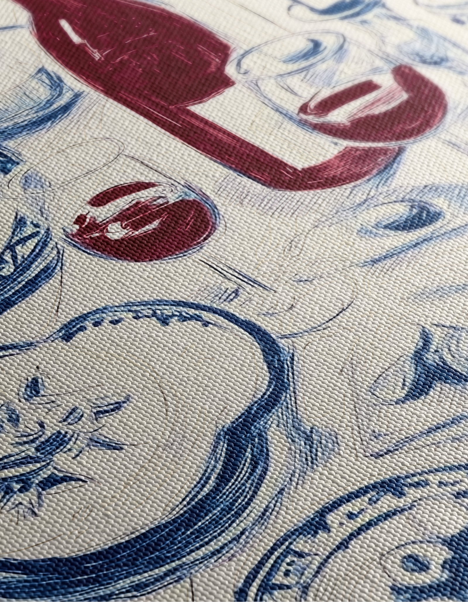 Mediterranean Wine Table Canvas