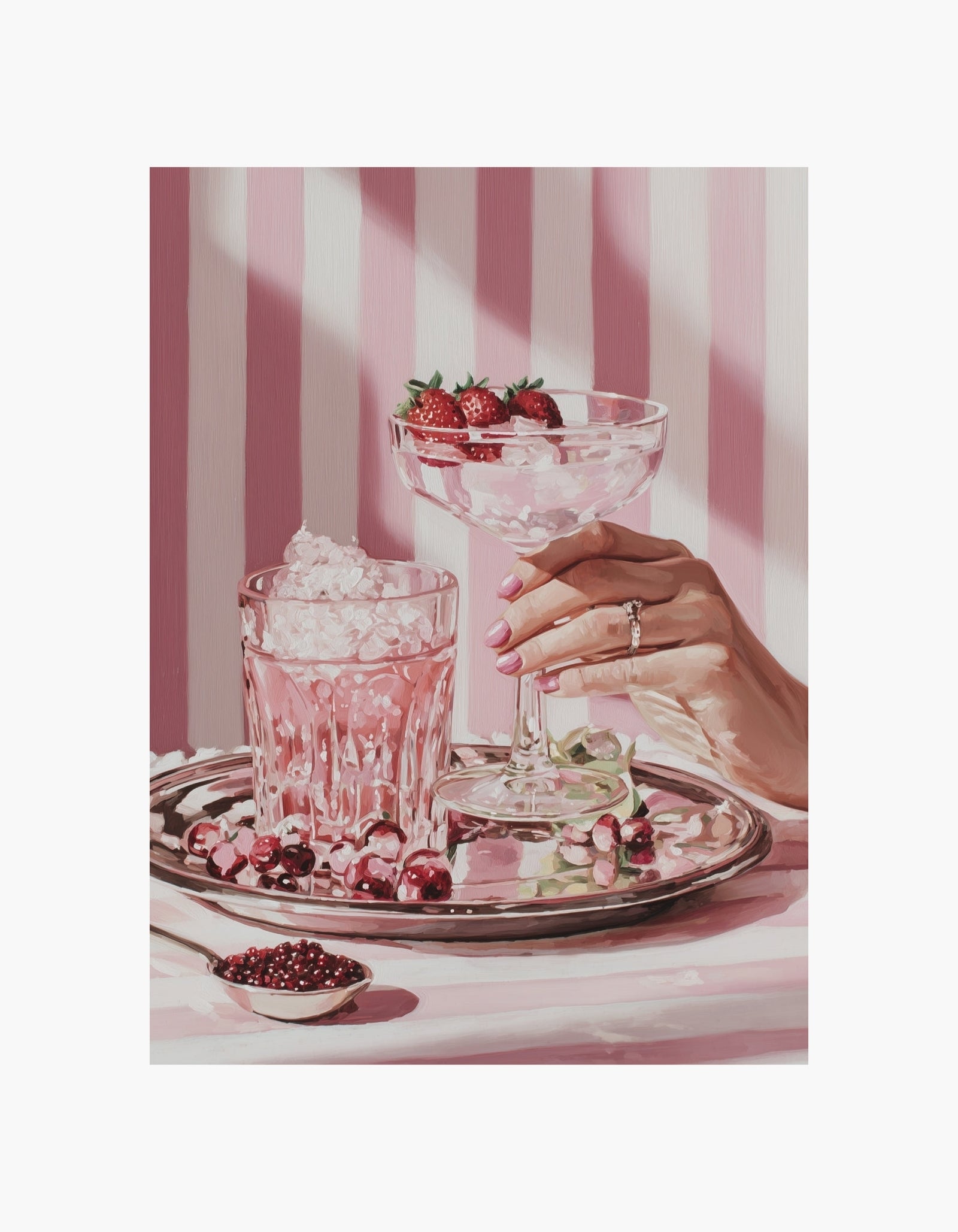 Strawberry Cocktail Poster