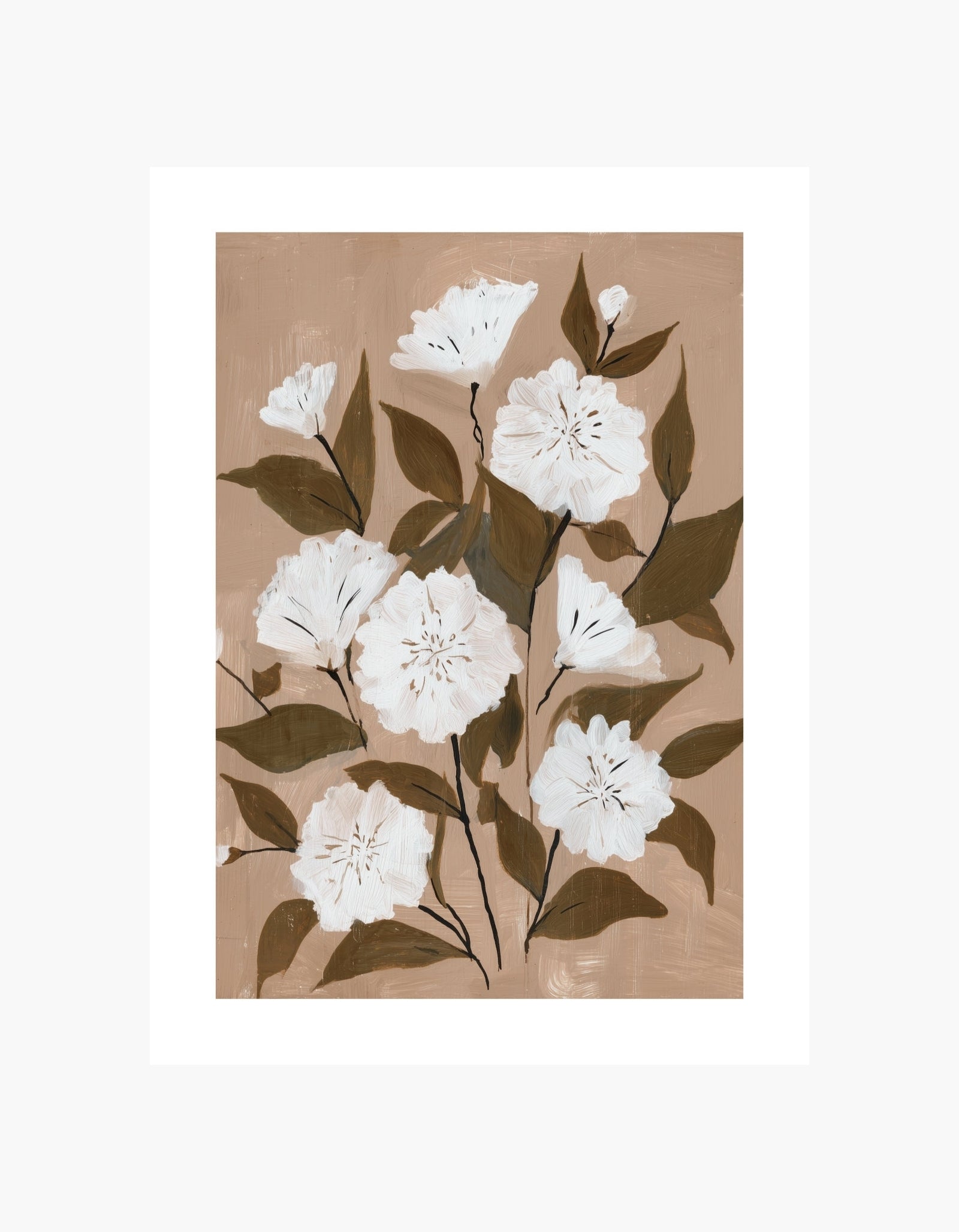 White Blooms Poster