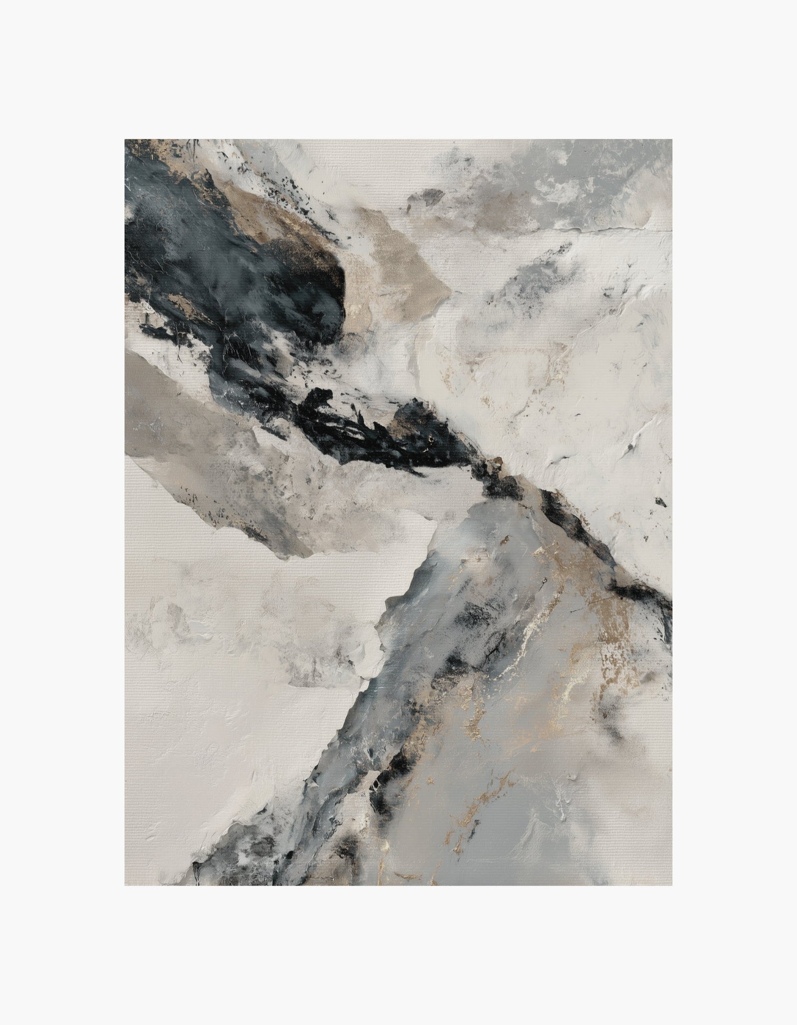 Soft Earth Abstract Poster
