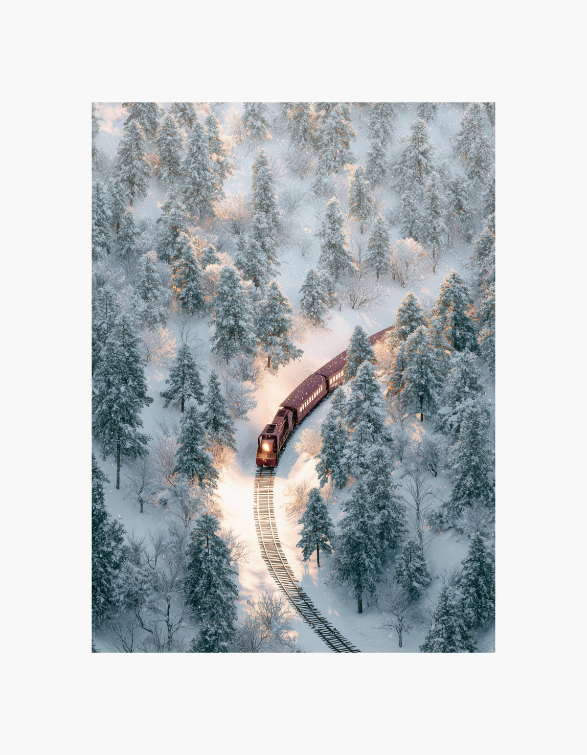 Winter Magic Train Poster