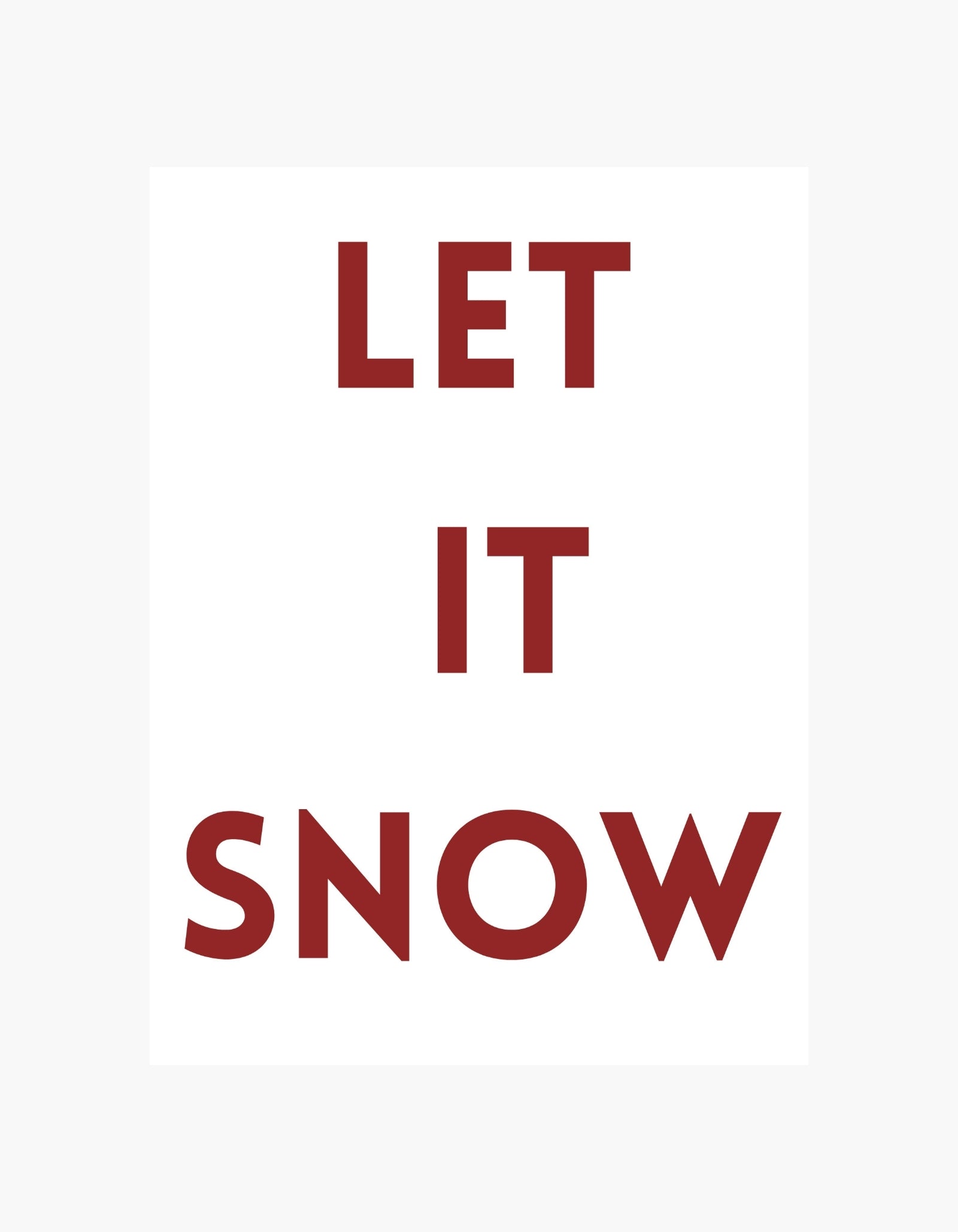 Let It Snow Poster