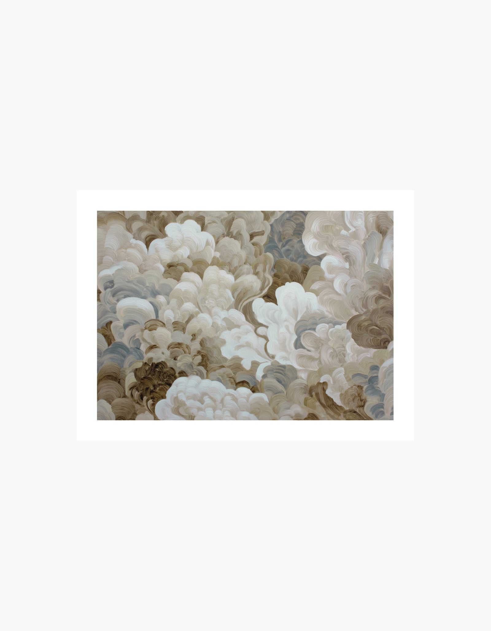 Cloud Brush Strokes Poster