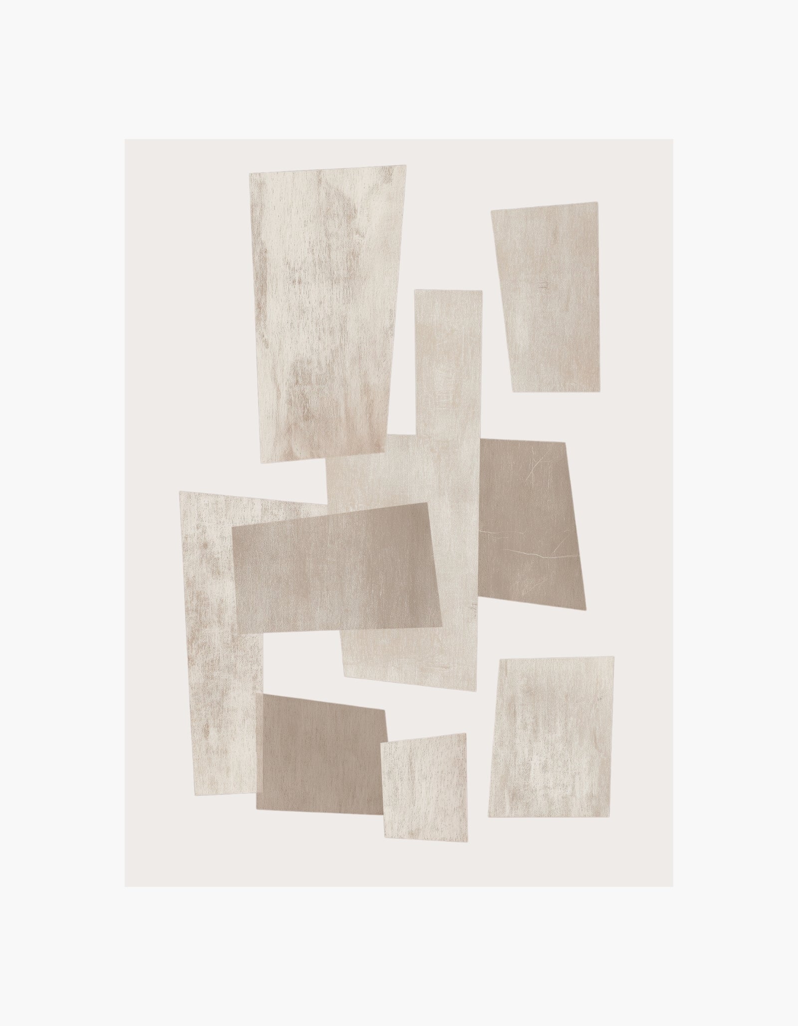 Beige Abstract Shapes