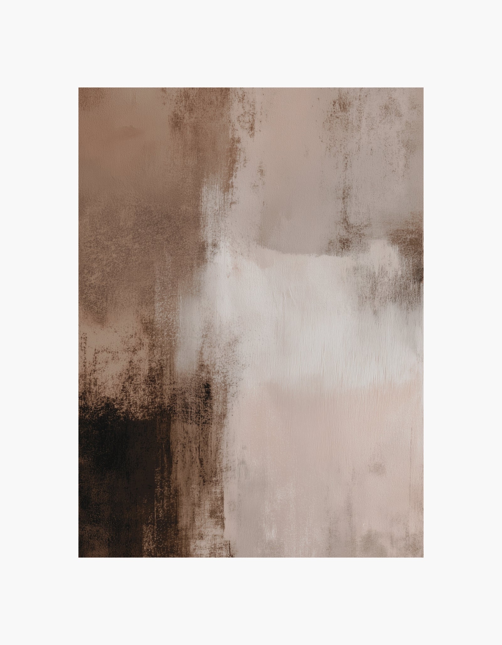 Soft Earth Abstract Poster