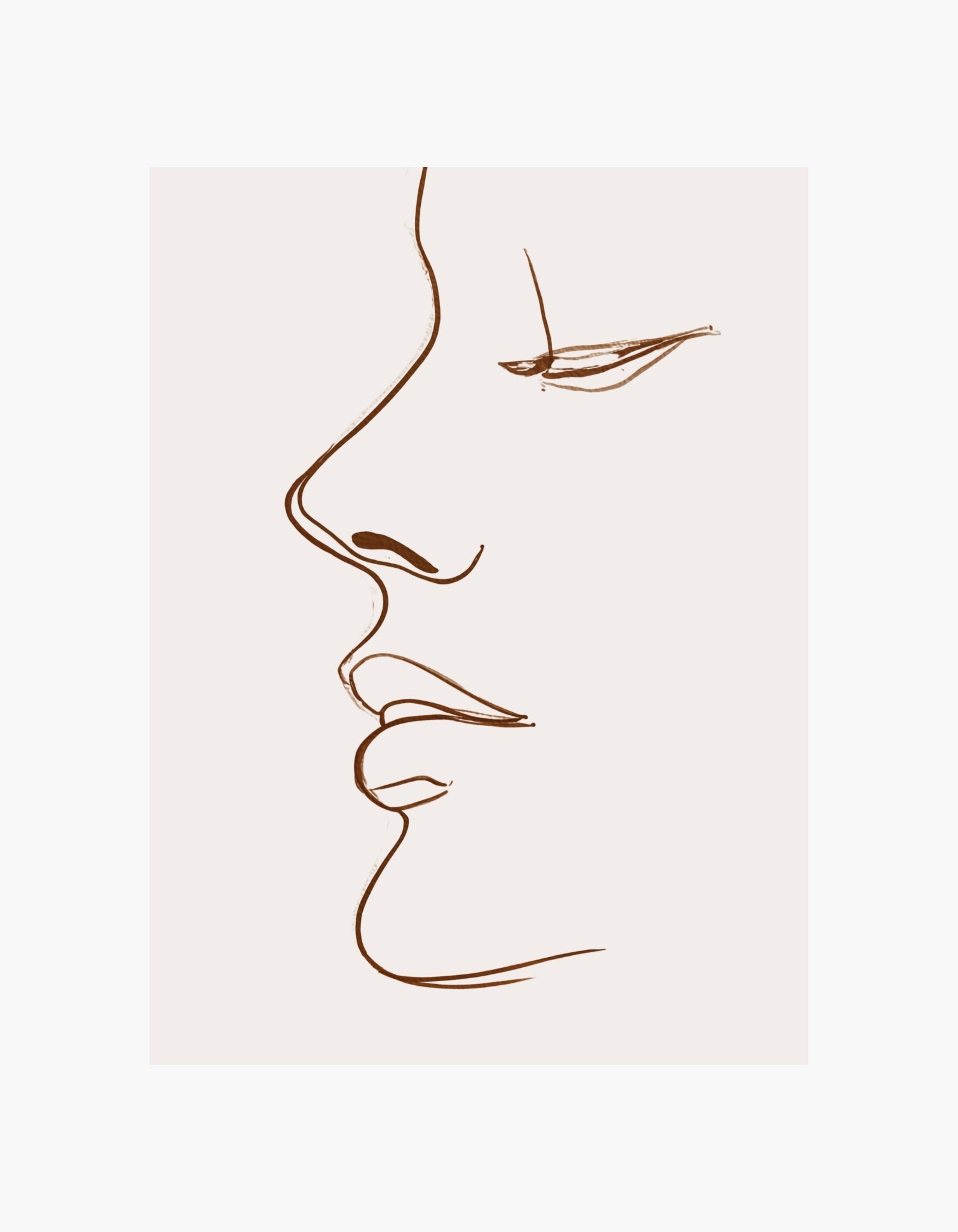 Line Art Female Poster