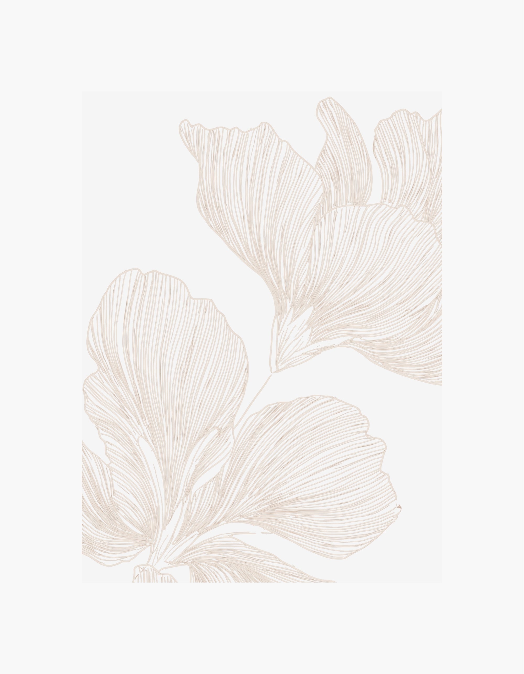 Line Flower No2 Poster