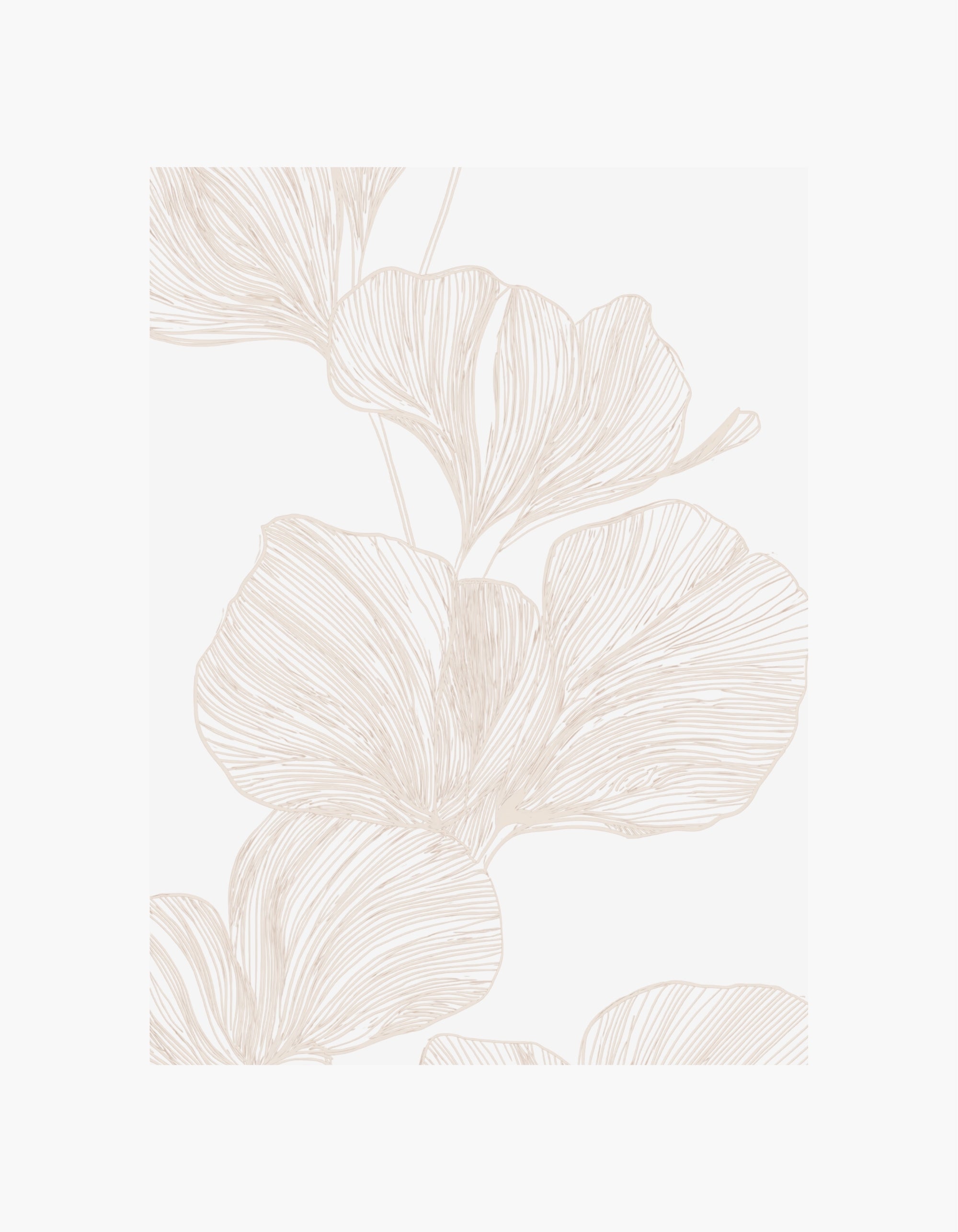 Line Flower No1 Poster