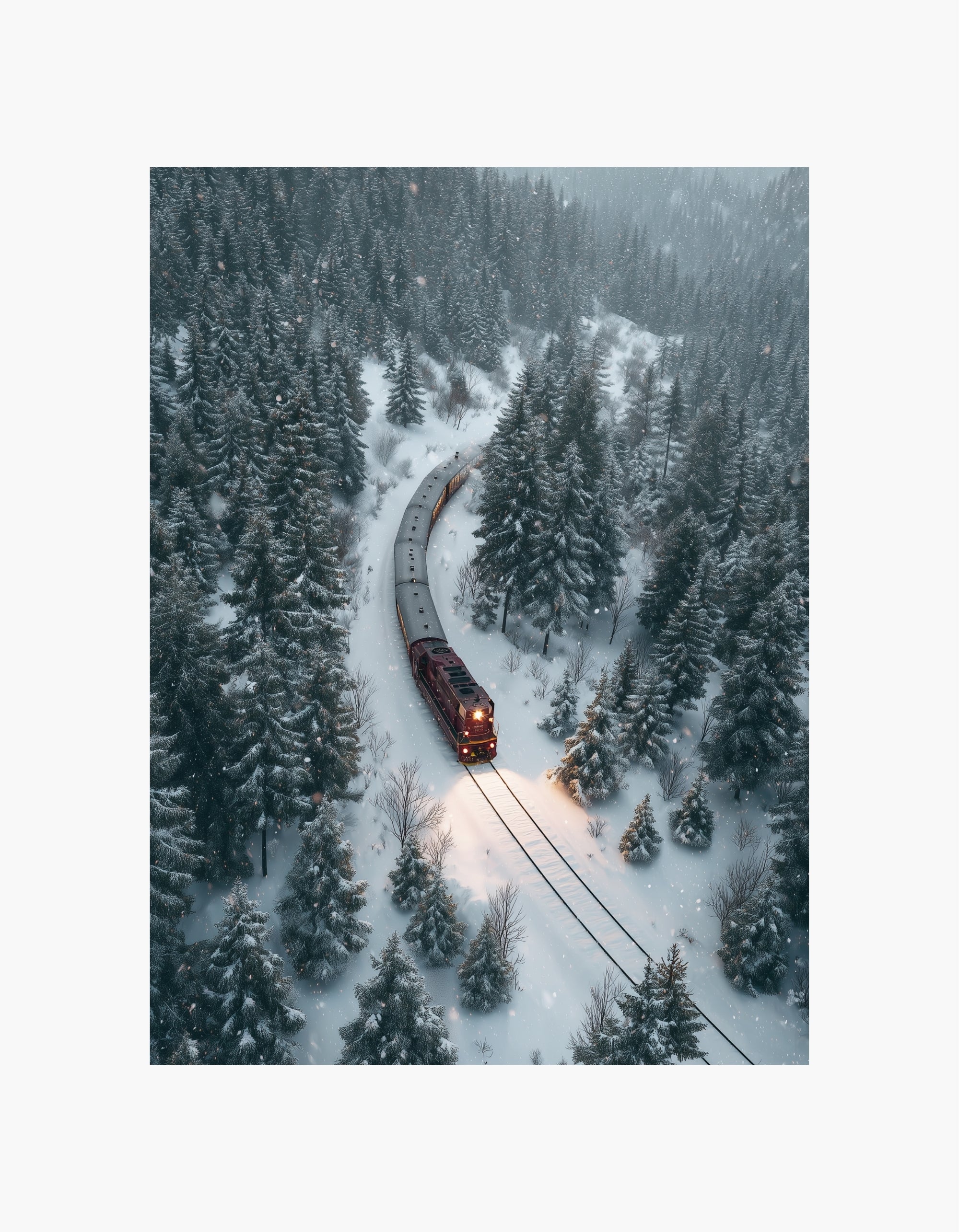 Winter Train Poster