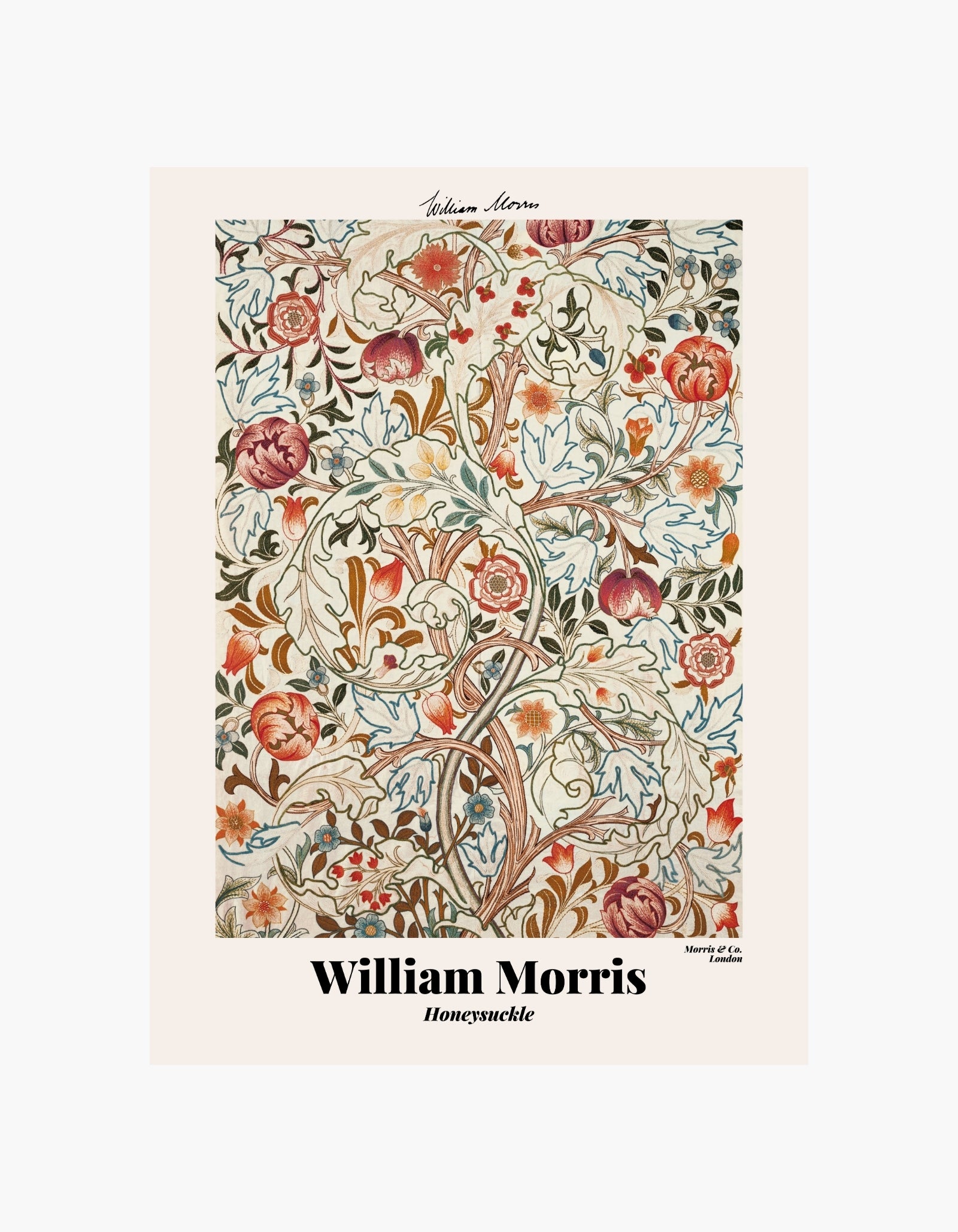William Morris Honeysuckle Poster