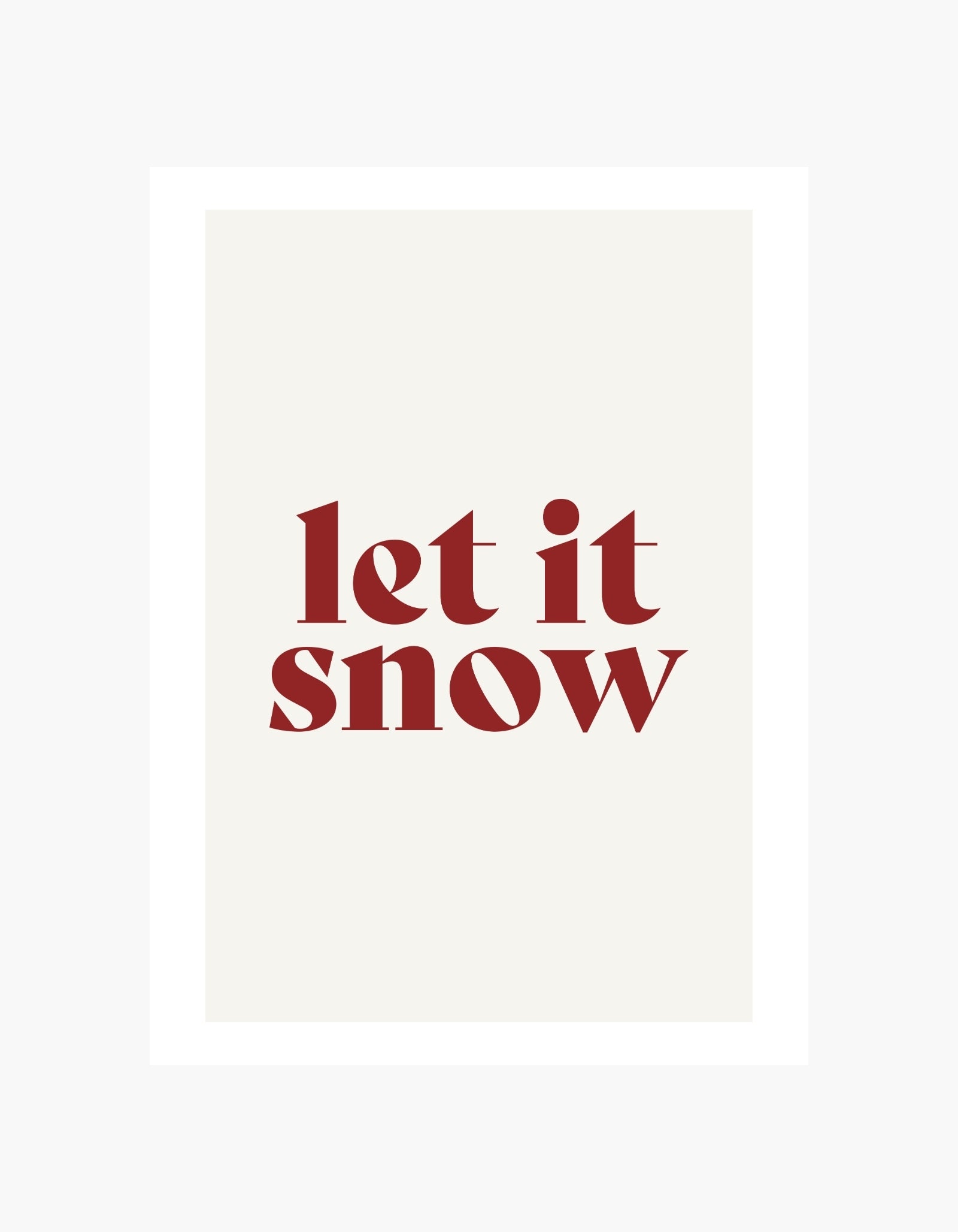 Let It Snow Poster