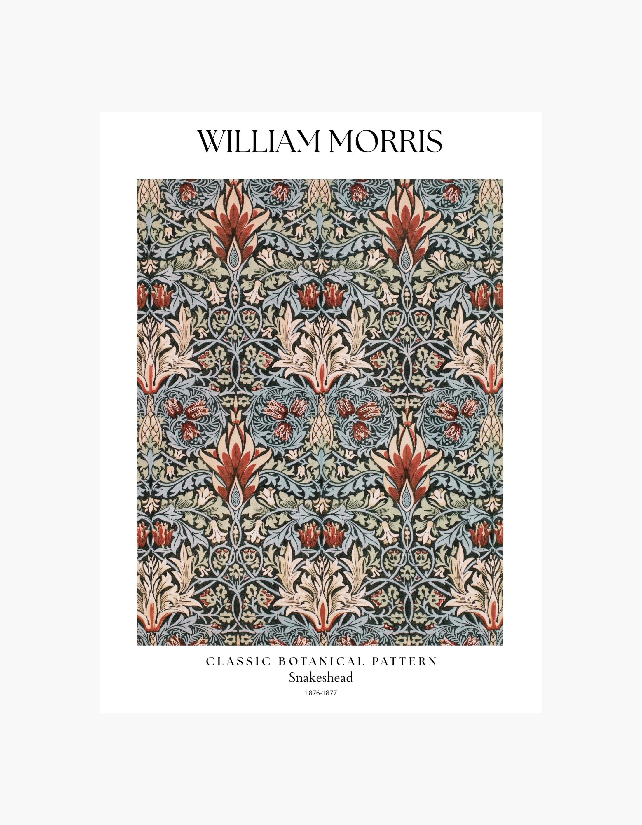 William Morris Snakeshead Poster